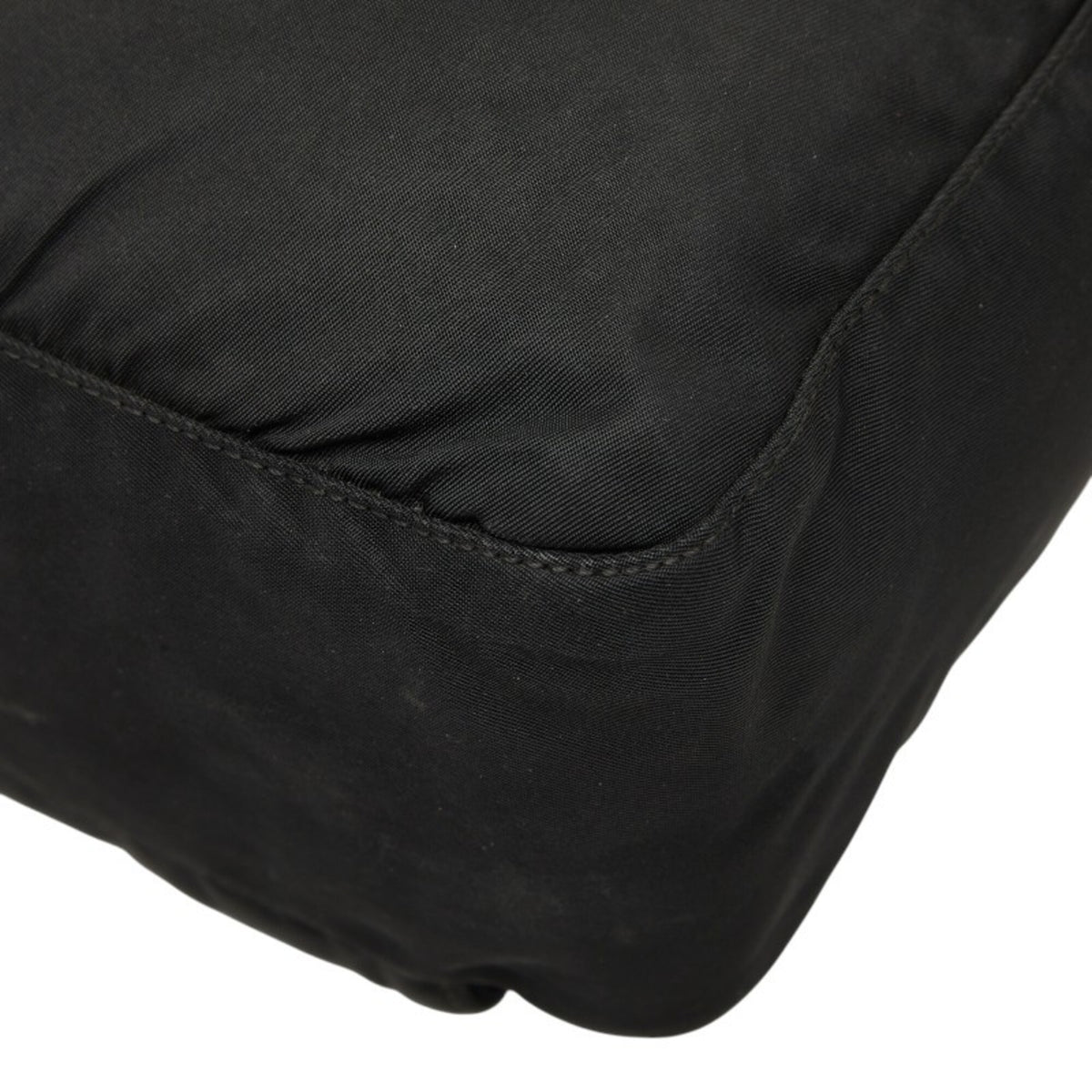 Prada Black Nylon Leather Shoulder Bag (Pre-Owned)