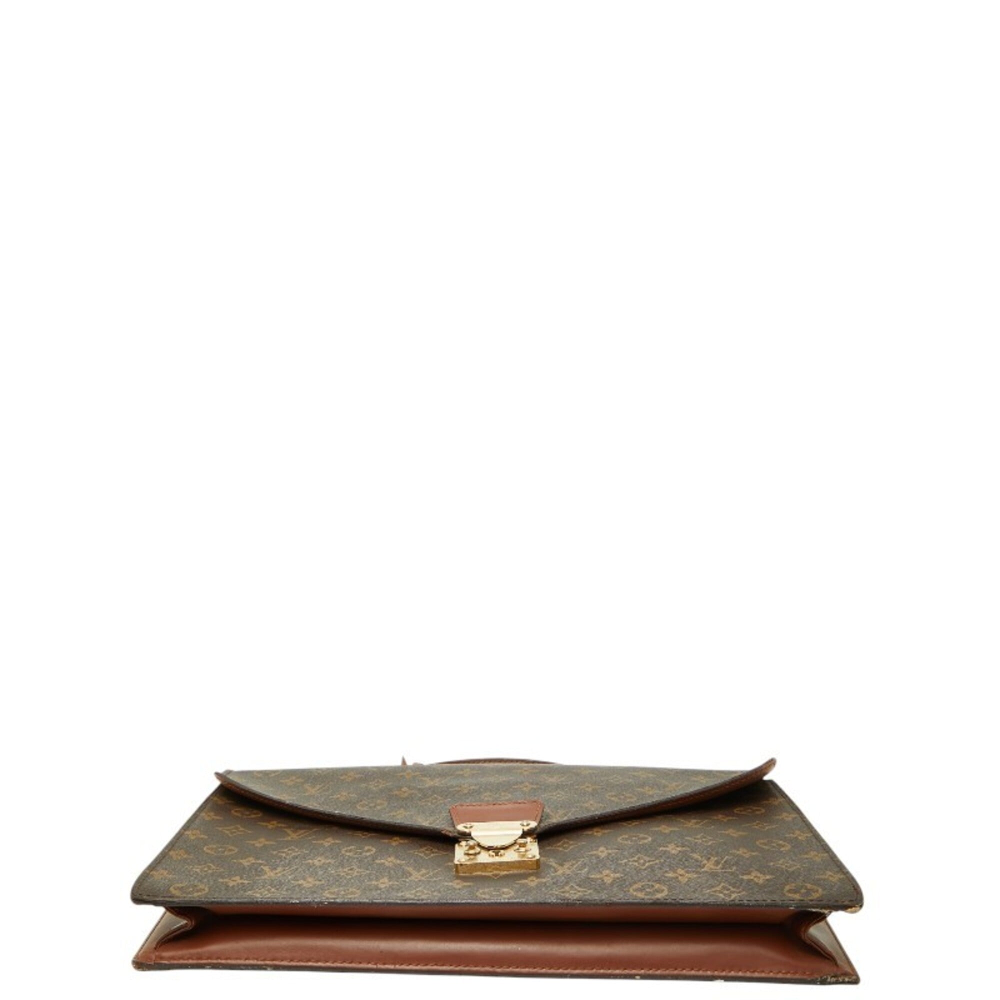 Louis Vuitton Brown Pvc Leather Handbag Shoulder Bag (Pre-Owned)