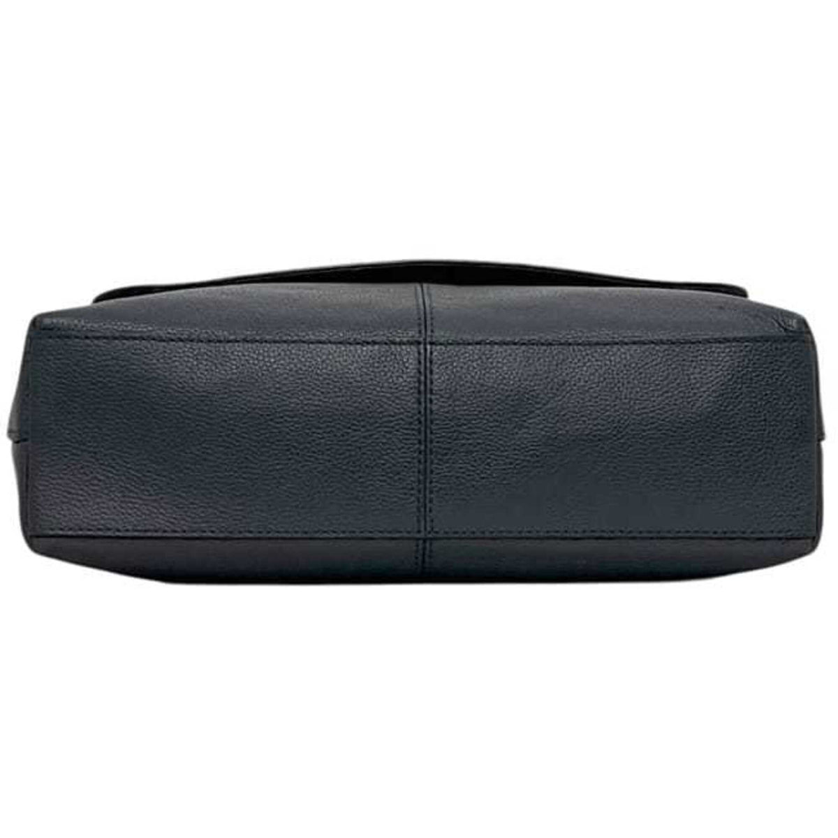 Coach Navy Leather Shoulder Bag (Pre-Owned)