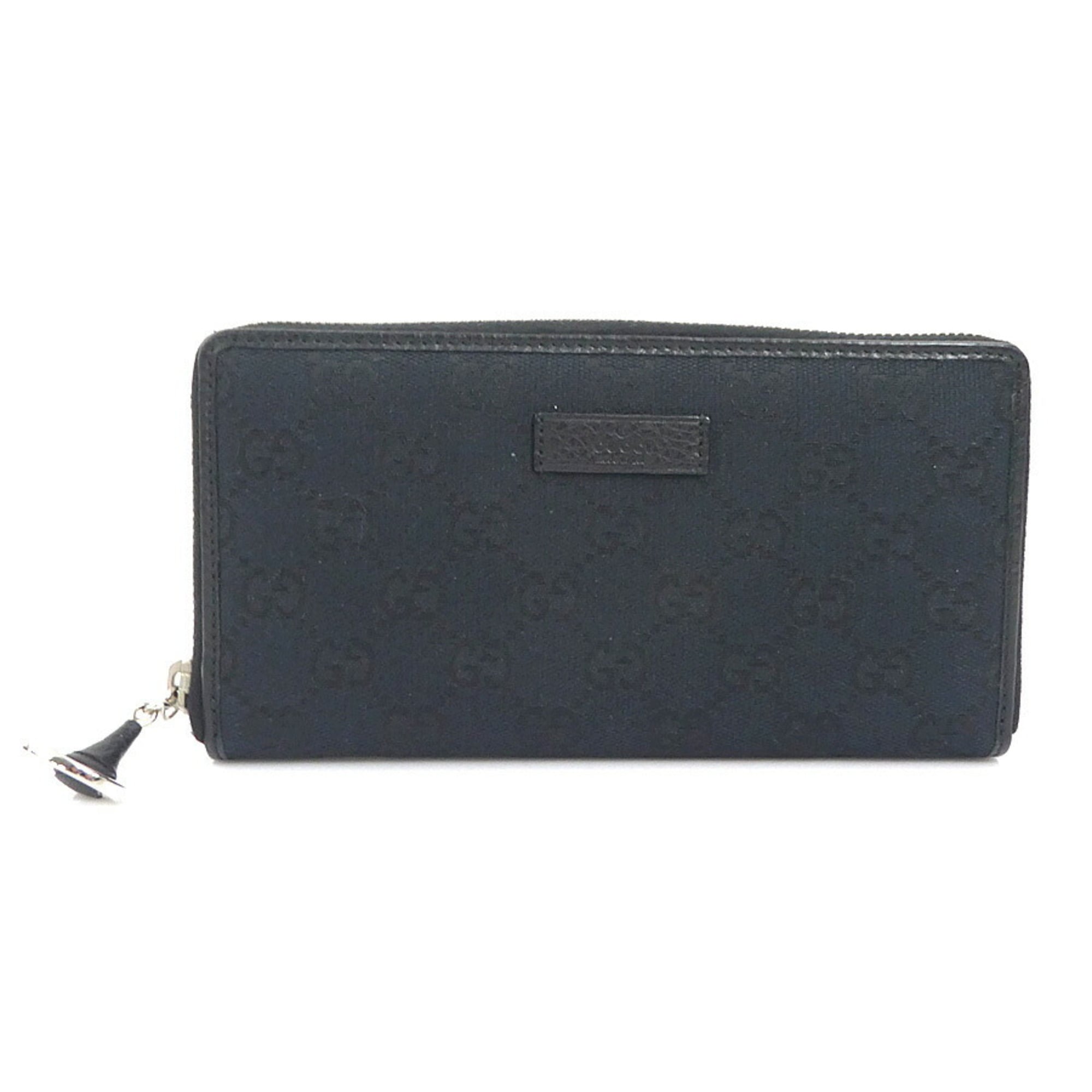 Gucci Black Gg Canvas Long Wallet (Bi-Fold) (Pre-Owned)