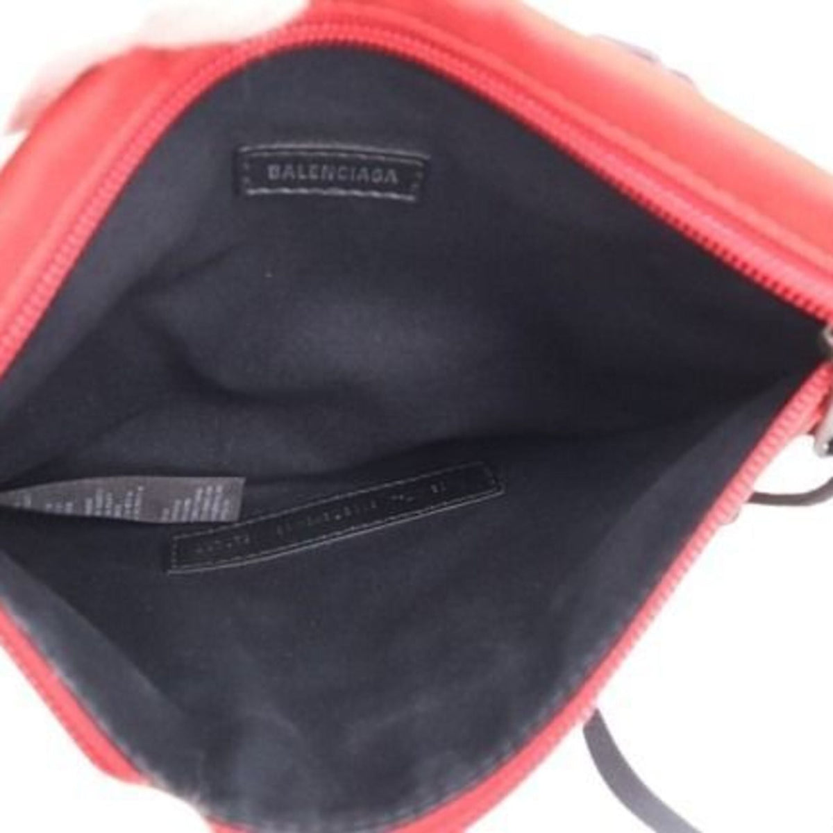 Balenciaga Red Color Nylon Canvas Shoulder Bag (Pre-Owned)
