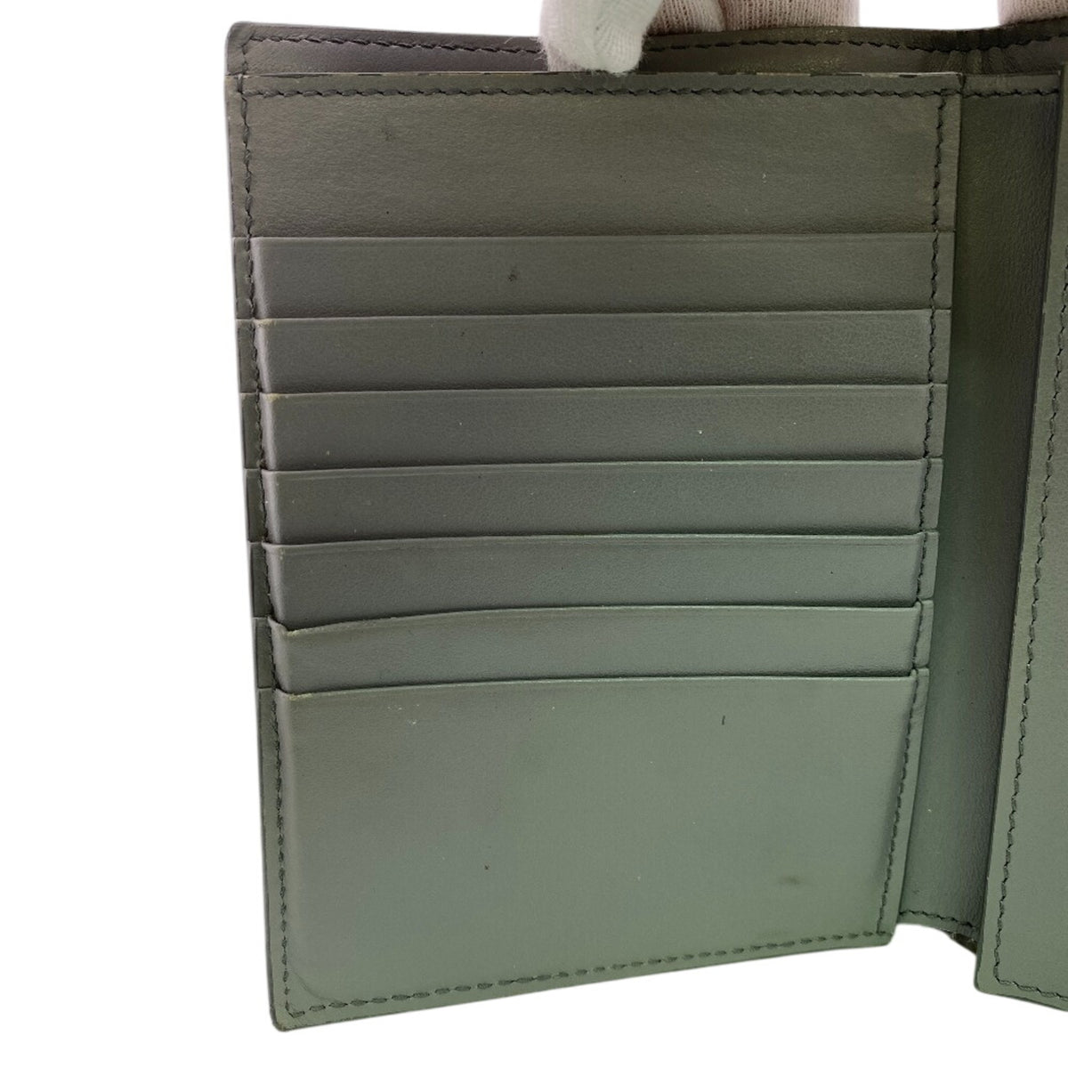 Celine Gray Leather Wallet (Bi-Fold) (Pre-Owned)