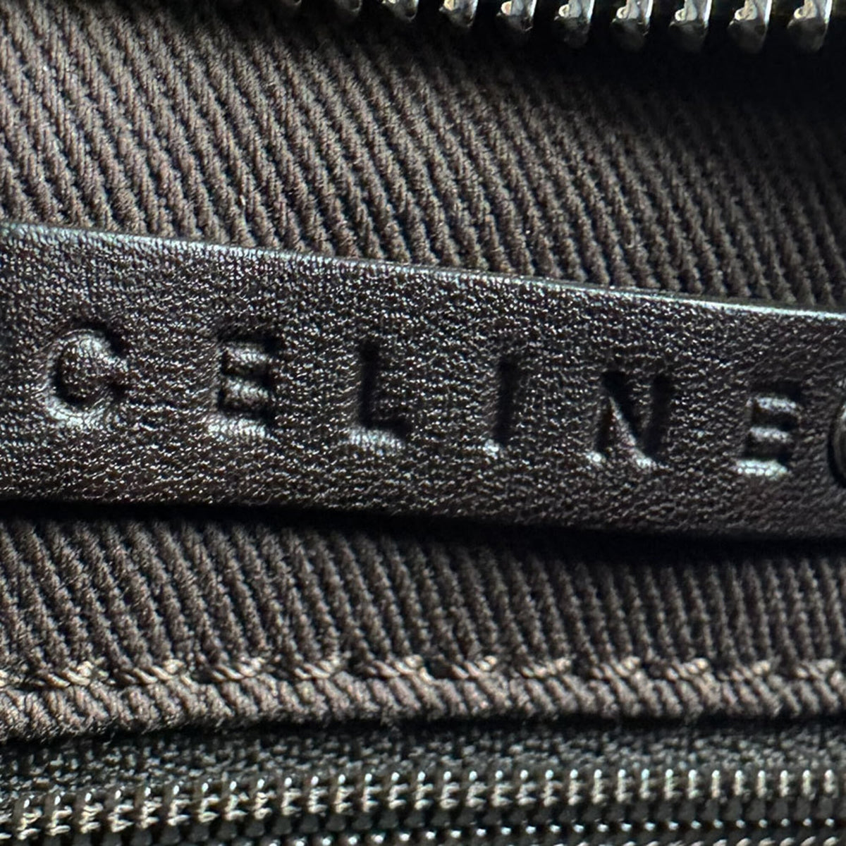 Celine Brown Canvas Shoulder Bag (Pre-Owned)