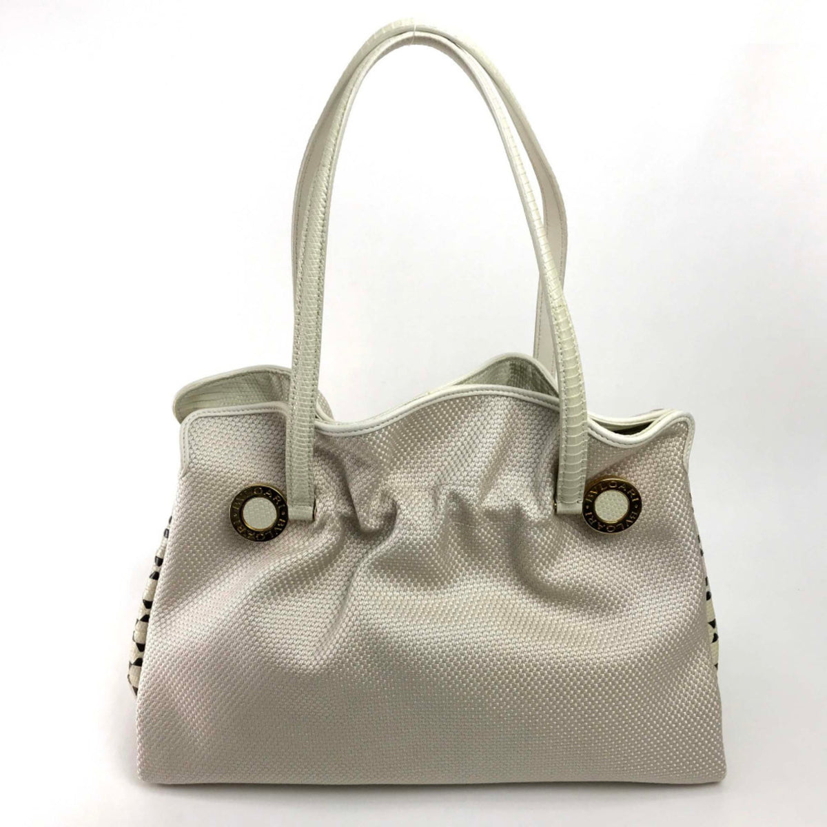 Bvlgari Beige Cloth Handbag (Pre-Owned)