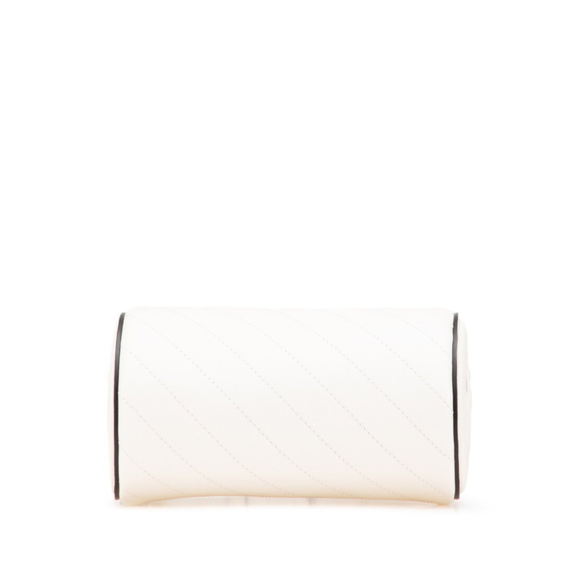 Gucci White Leather Handbag Shoulder Bag (Pre-Owned)