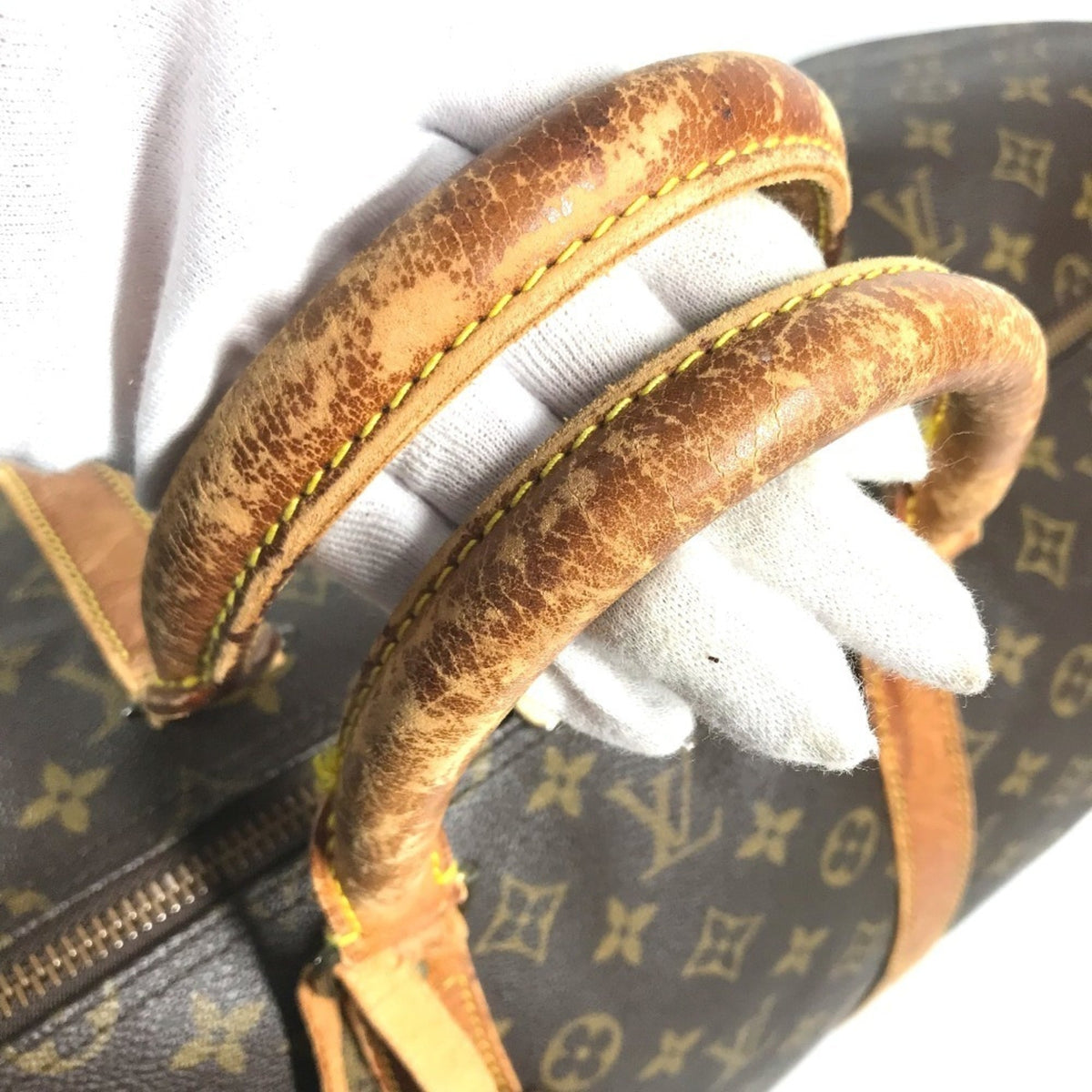 Louis Vuitton Brown Monogram Canvas Boston Bag Handbag (Pre-Owned)