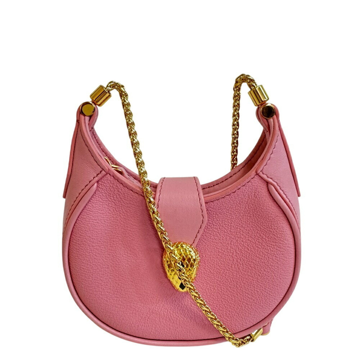 Bvlgari Pink Leather Shoulder Bag (Pre-Owned)