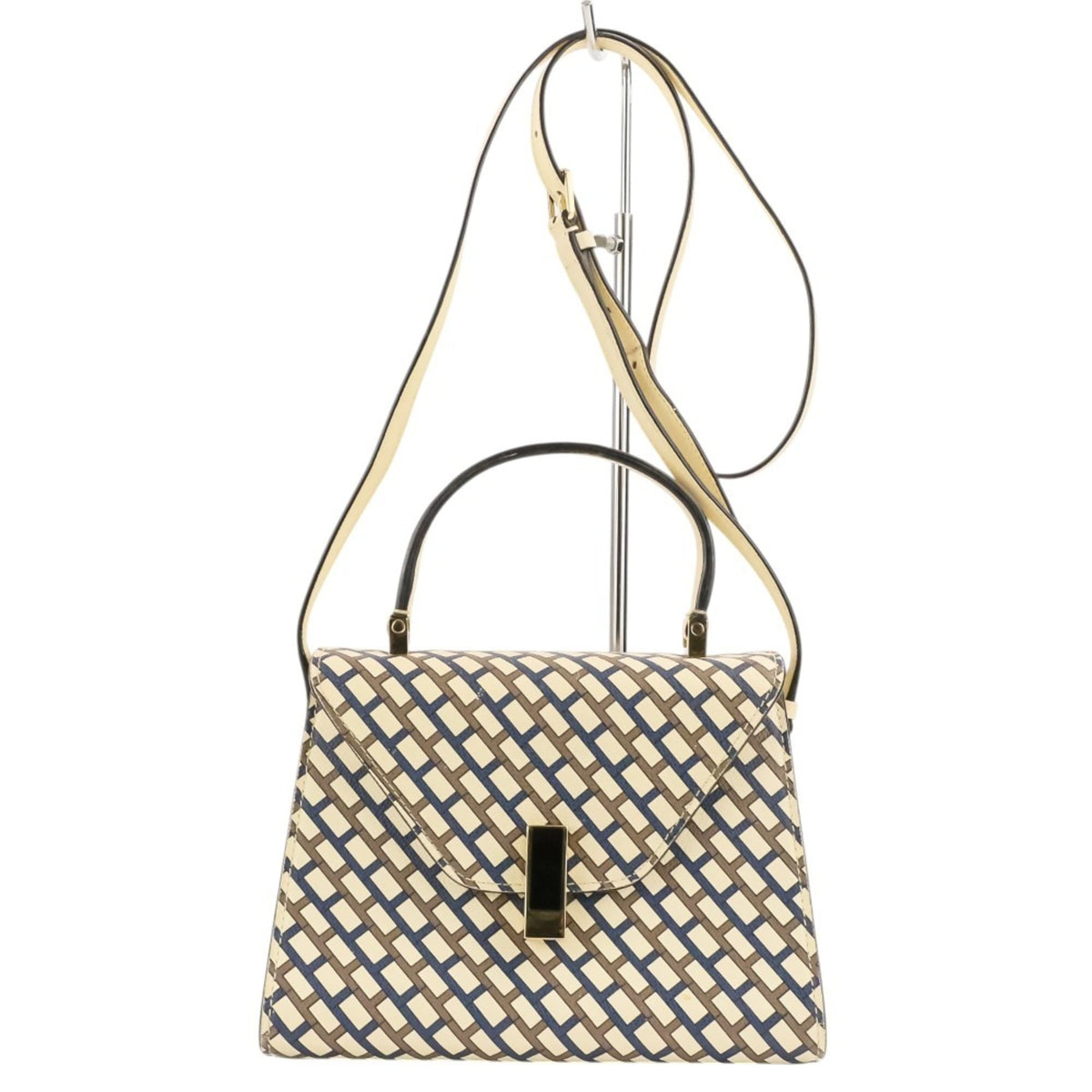 Valextra Multi-Color White Handbag Shoulder Bag (Pre-Owned)