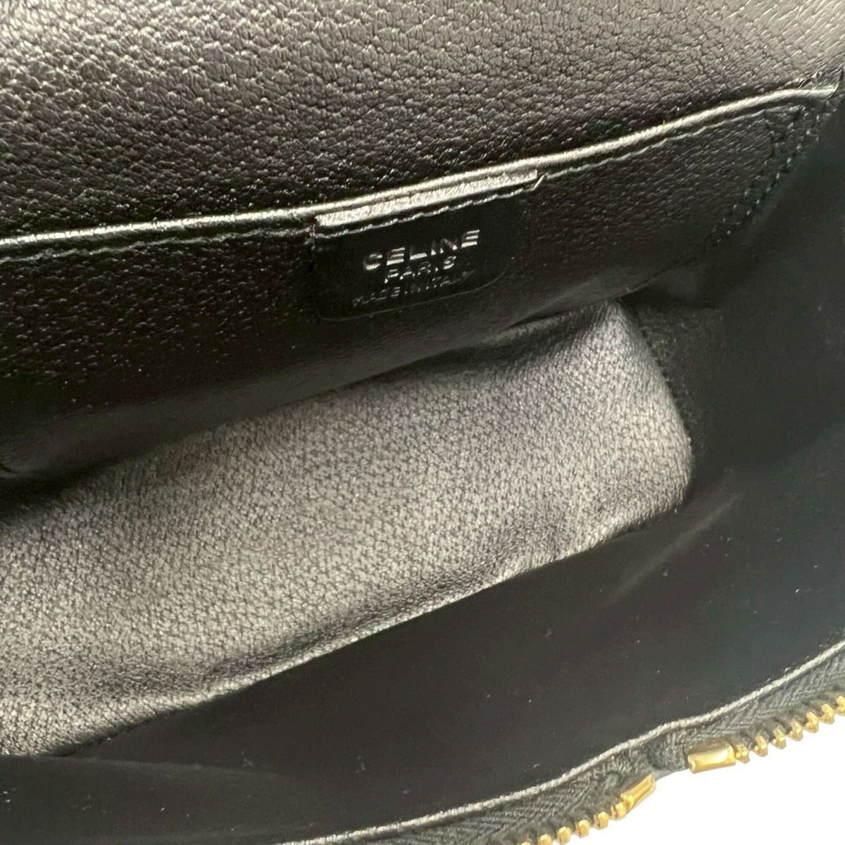 Celine Black Brown Leather Pvc Handbag Shoulder Bag (Pre-Owned)