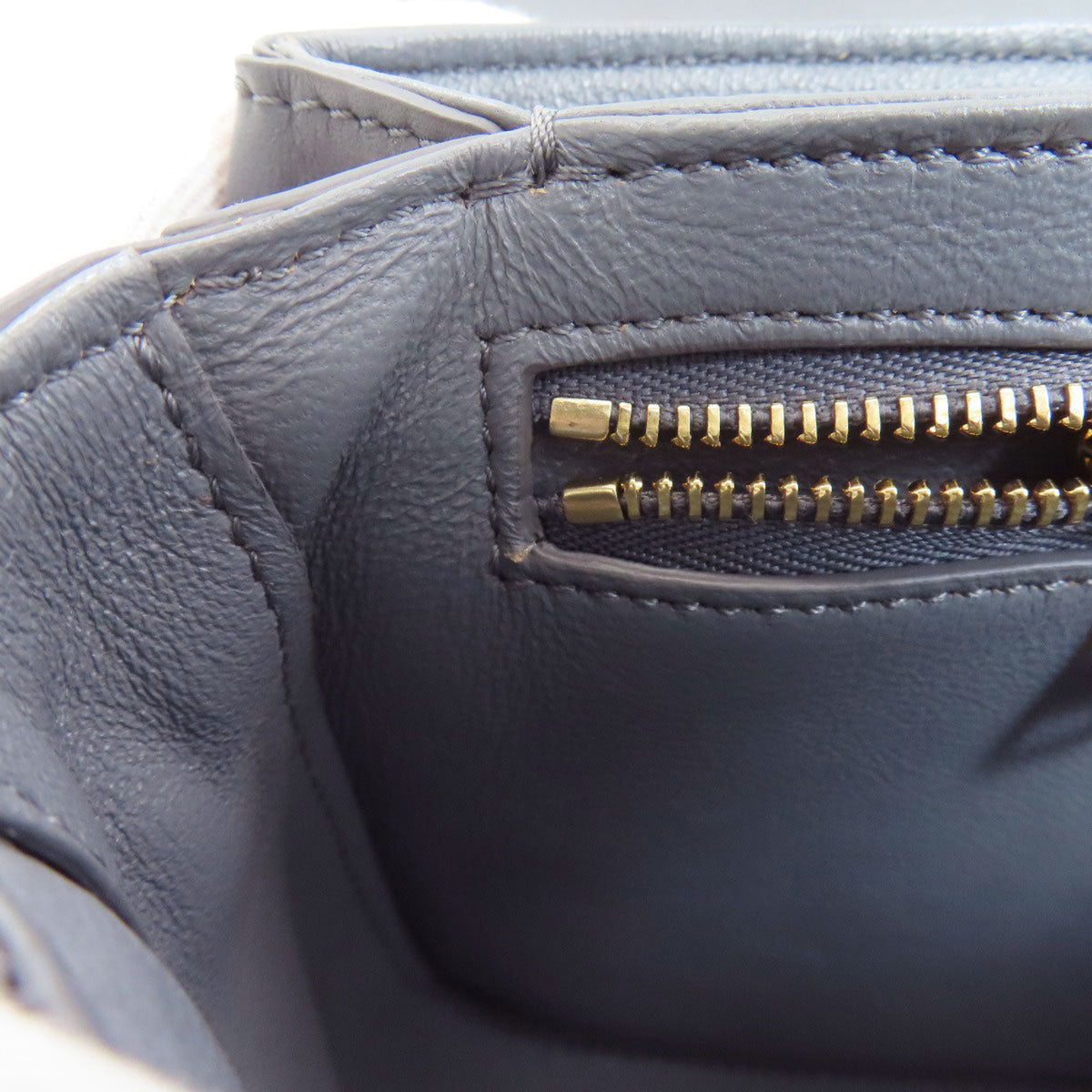 Celine Gray Leather Shoulder Bag (Pre-Owned)