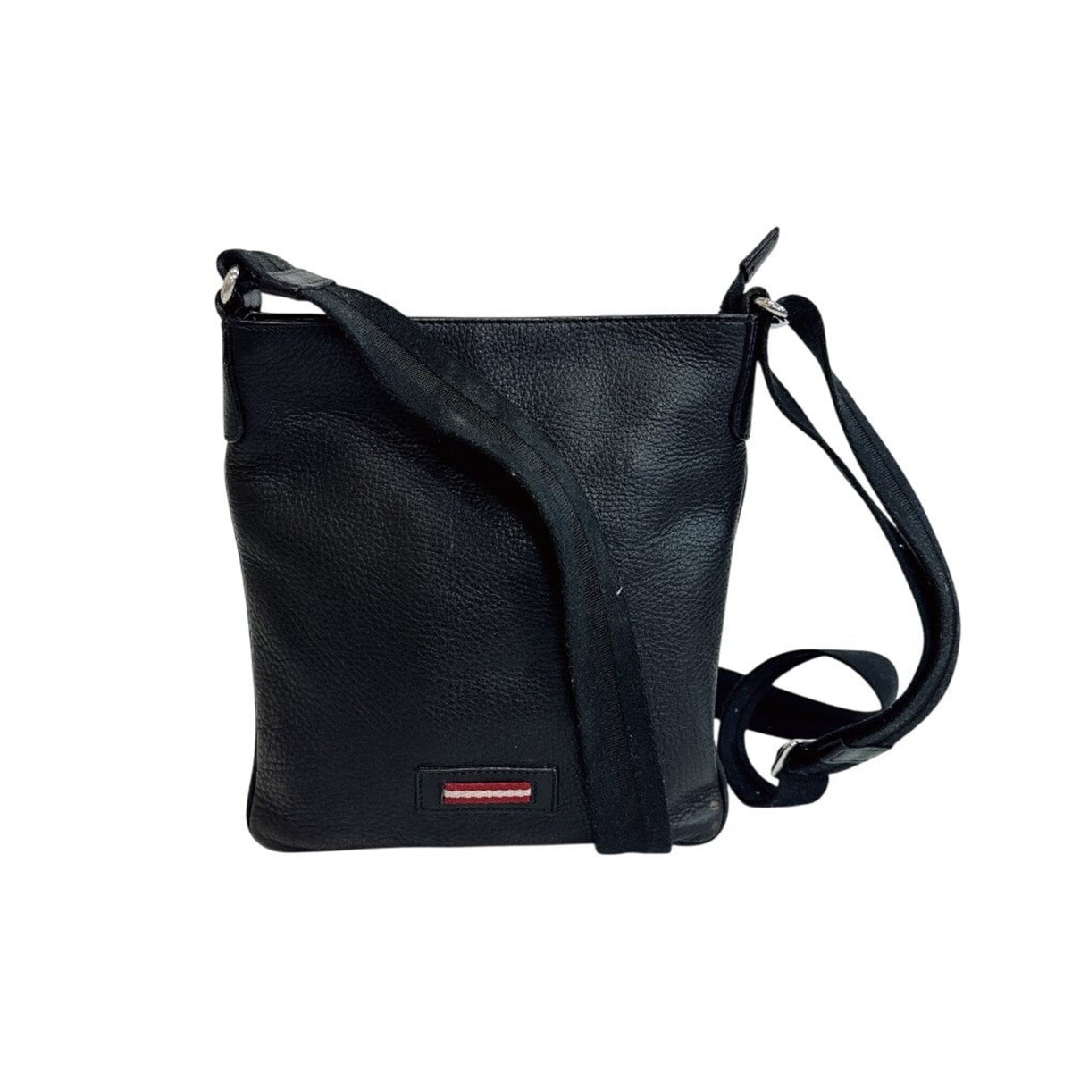 Bally Black Leather Pochette Shoulder Bag (Pre-Owned)