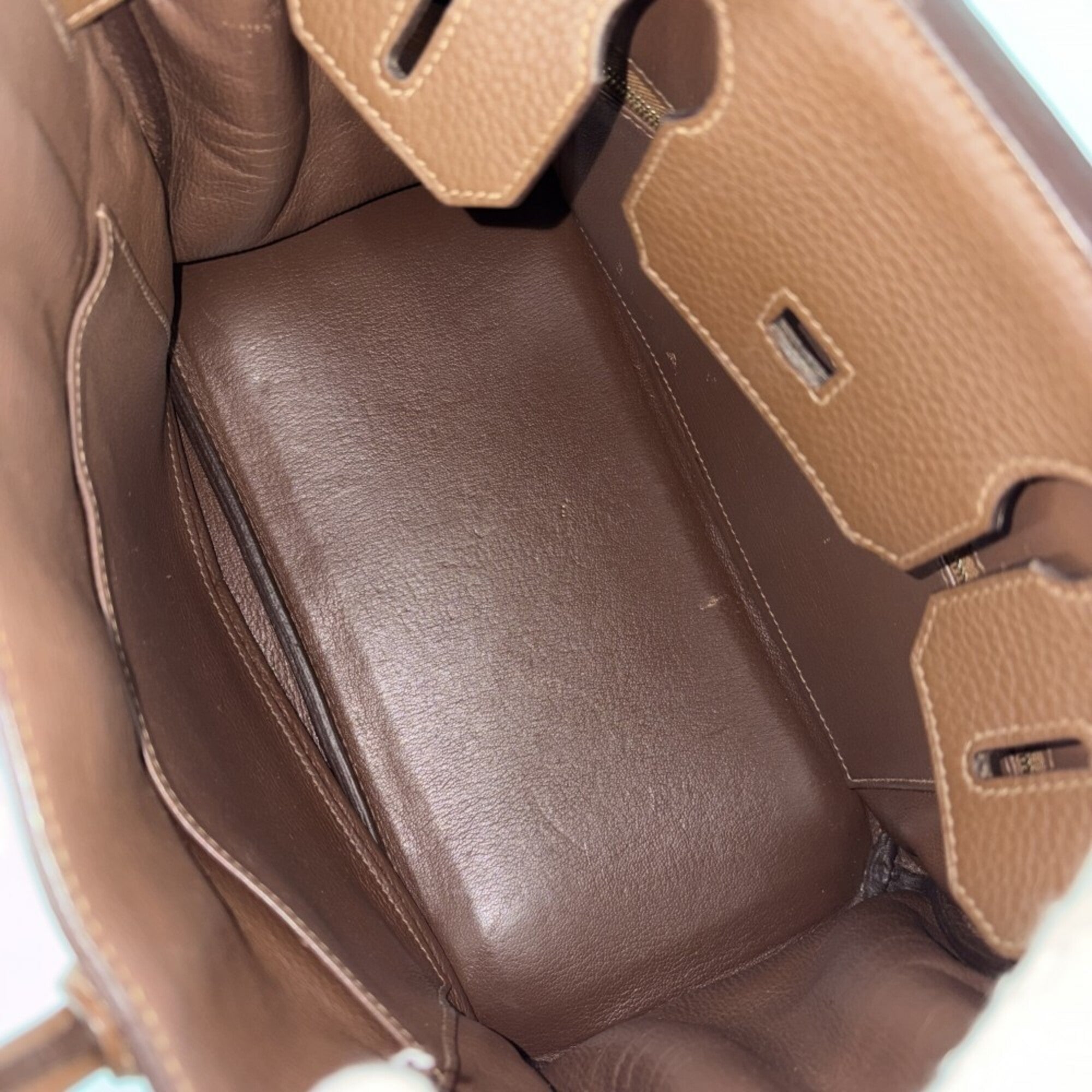 Hermes Birkin Brown Leather Handbag (Pre-Owned)