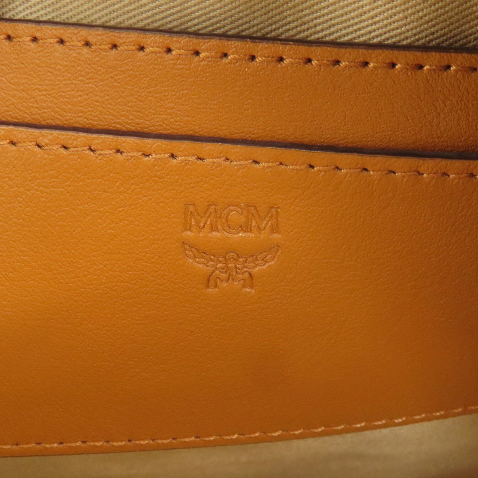 Mcm Brown Pvc Backpack (Pre-Owned)