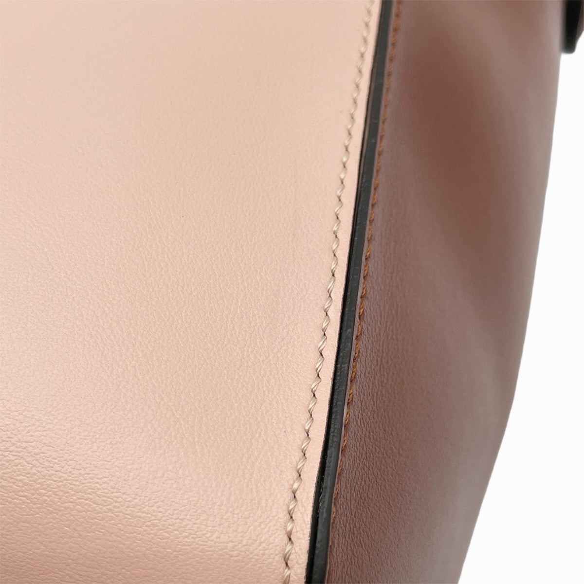 Tod's Beige Brown Pink Leather Handbag Shoulder Bag (Pre-Owned)