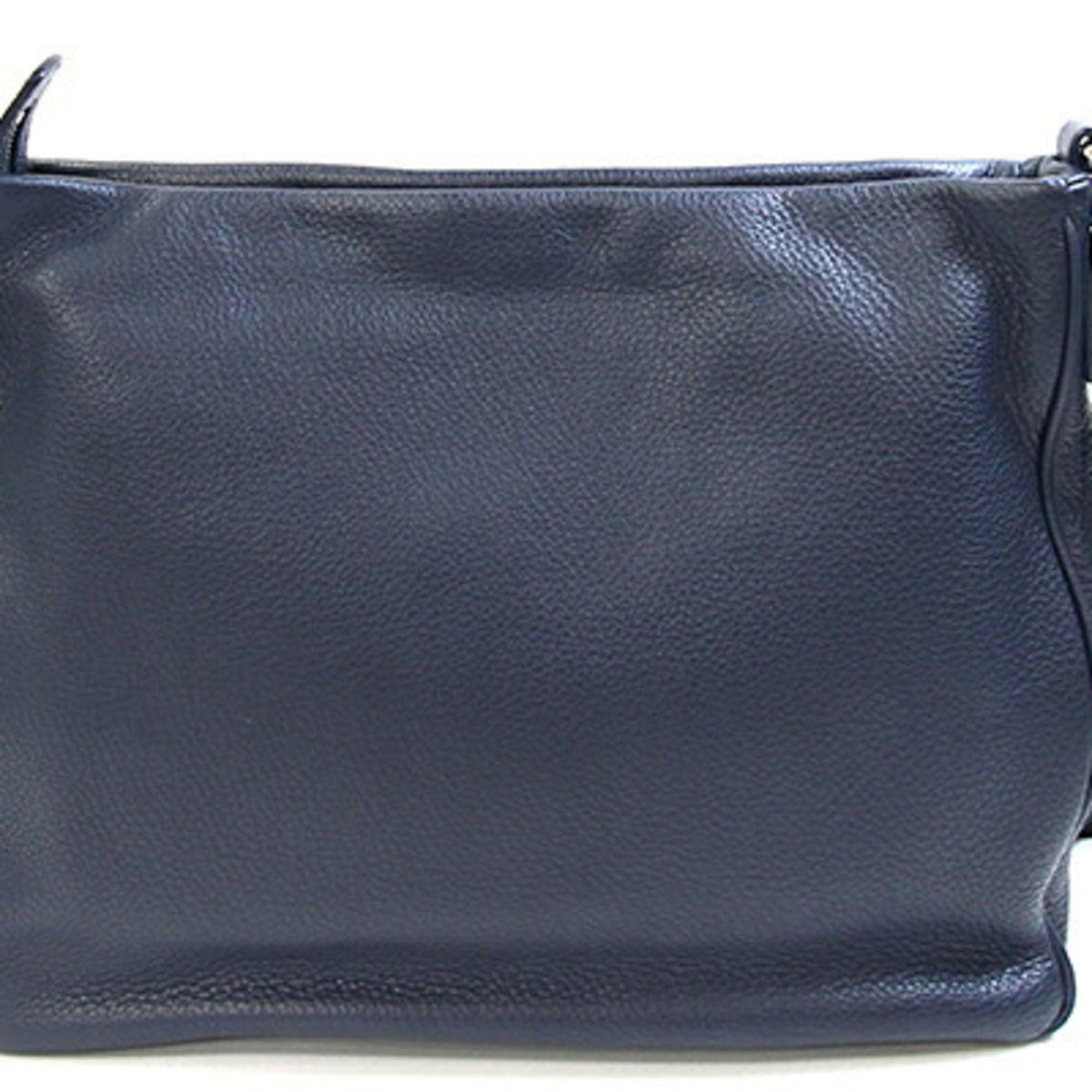 Bally Navy Leather Shoulder Bag (Pre-Owned)