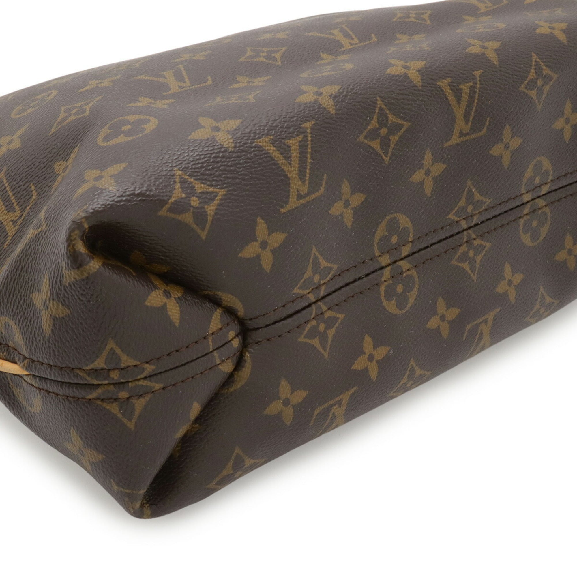 Louis Vuitton Brown Monogram Canvas Pvc Coated Canvas Shoulder Bag (Pre-Owned)
