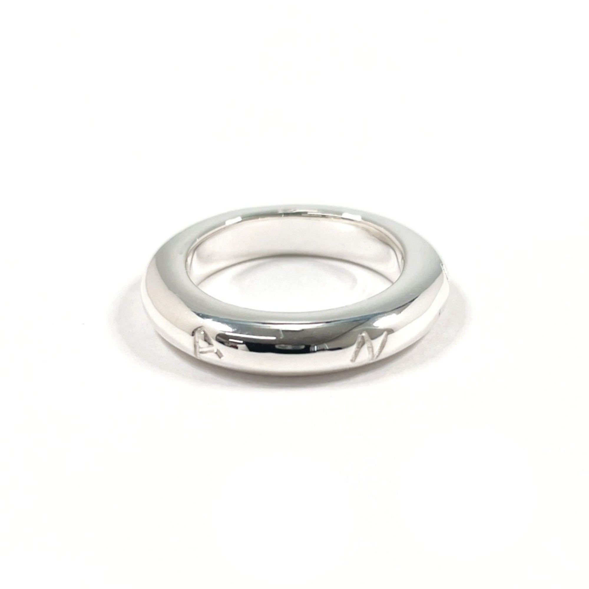 Chanel Silver Silver 925 Band Ring (Pre-Owned)