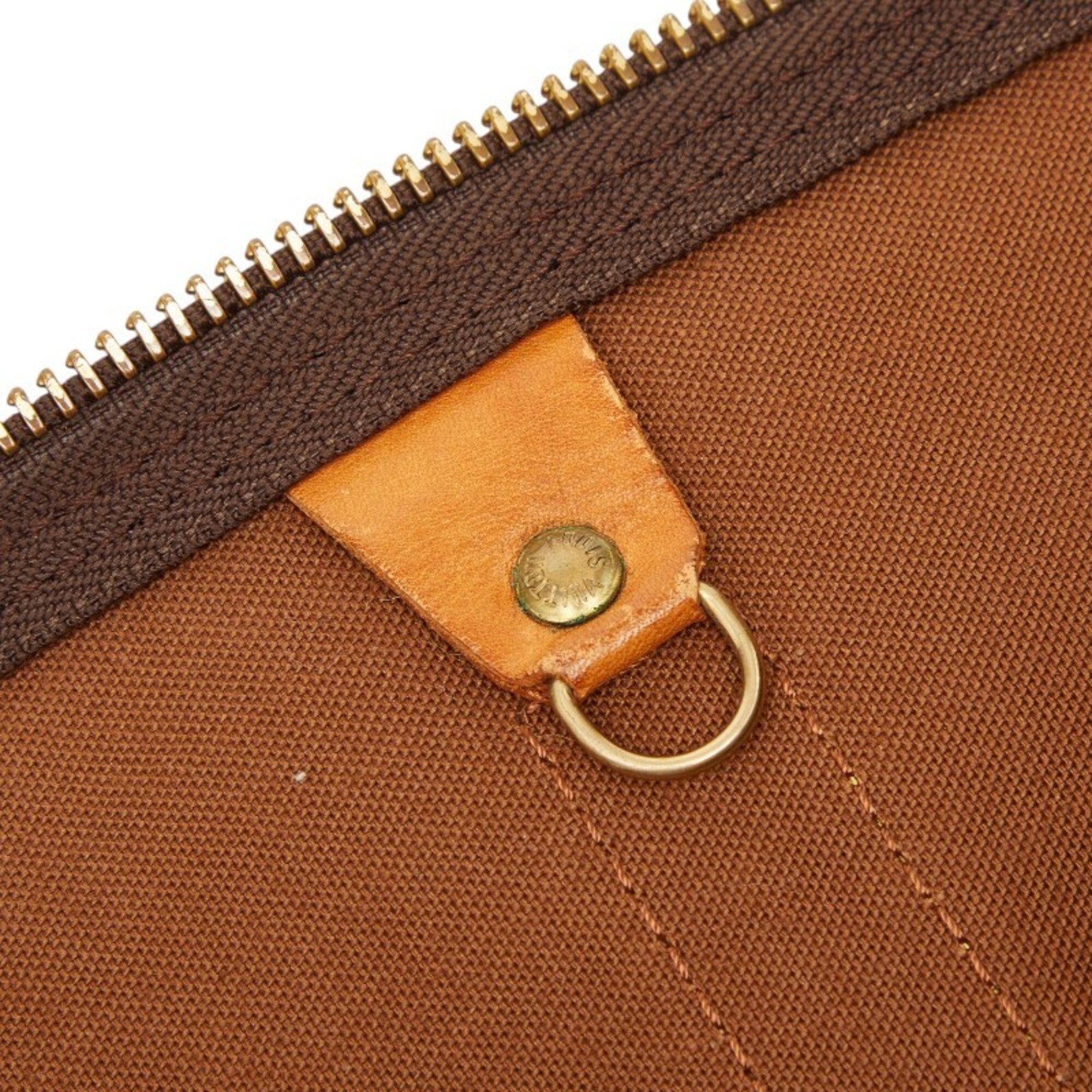 Louis Vuitton Brown Pvc Leather Boston Bag Shoulder Bag (Pre-Owned)