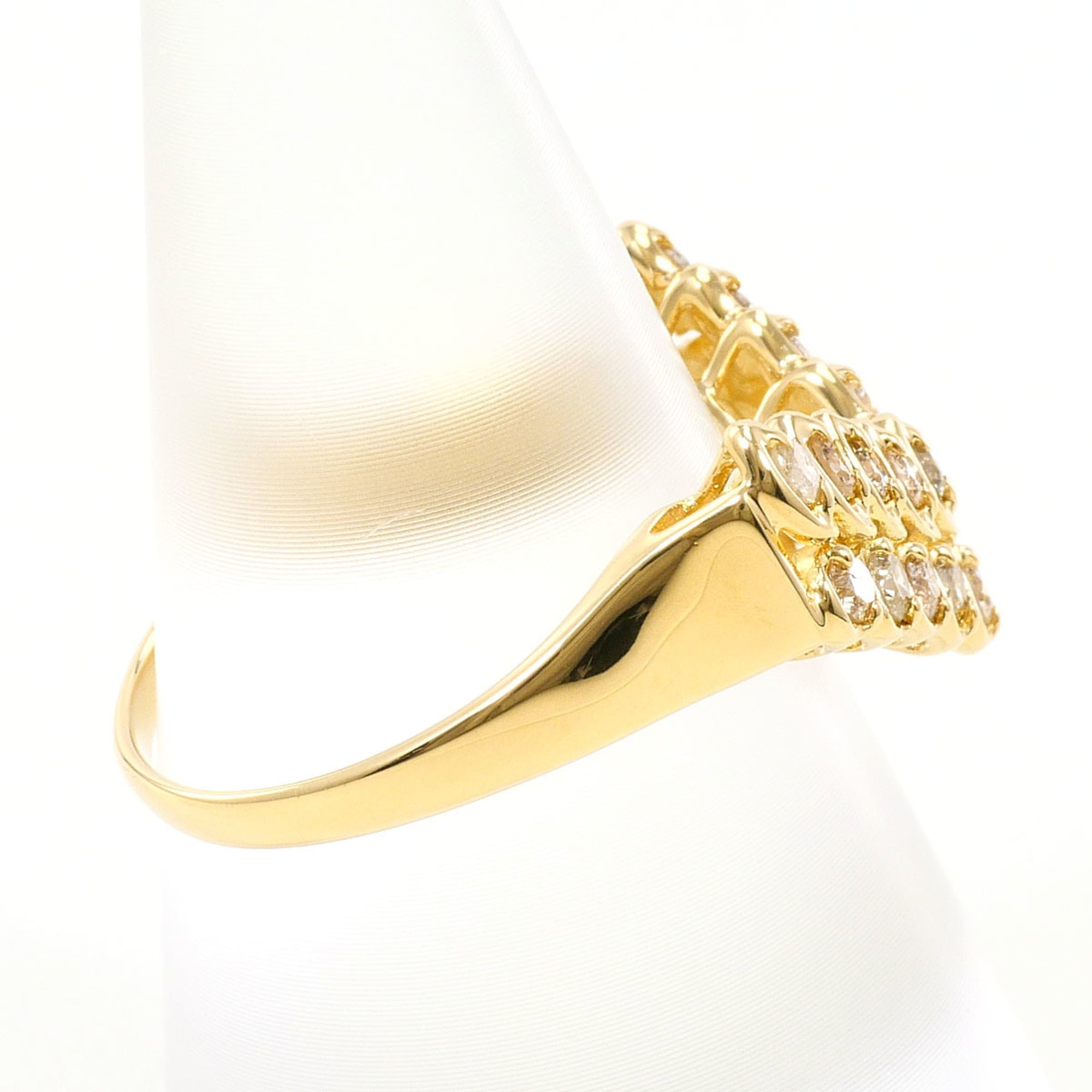 Unbranded Brown Yellow Gold Yellow Gold (18K) Band Ring (Pre-Owned)