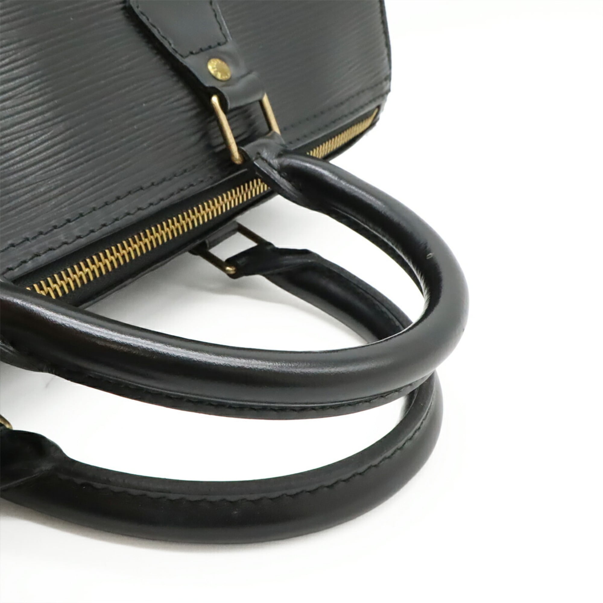 Louis Vuitton Black Noir Epi Leather Boston Bag Handbag (Pre-Owned)