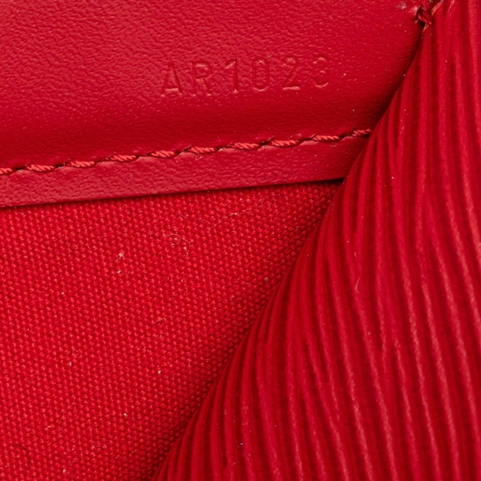Louis Vuitton Red Color Rouge Leather Handbag Shoulder Bag (Pre-Owned)