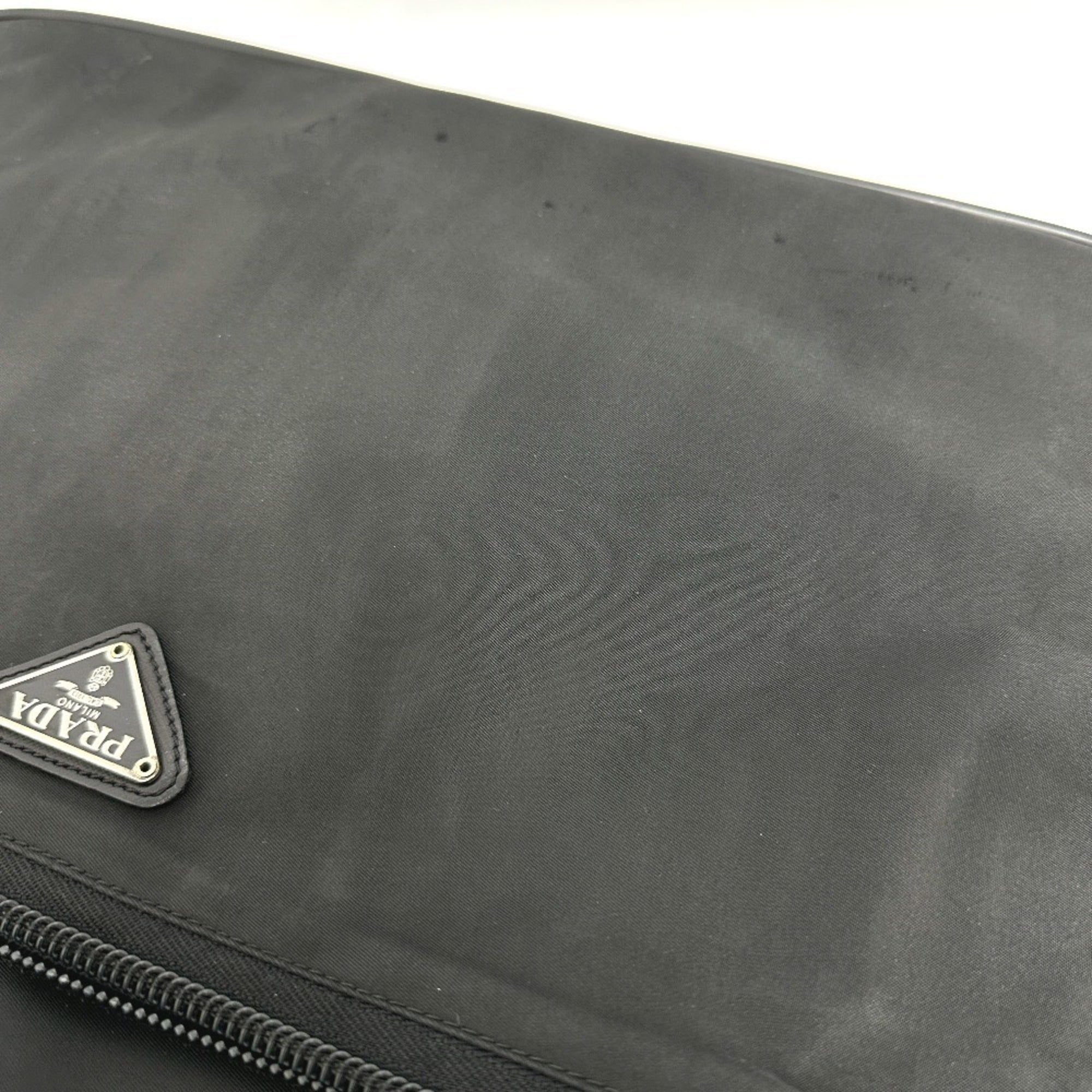 Prada Black Nylon Briefcase Shoulder Bag (Pre-Owned)