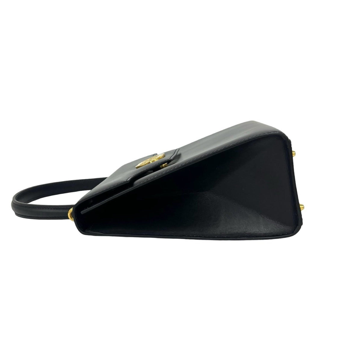 Celine Navy Leather Handbag Shoulder Bag (Pre-Owned)