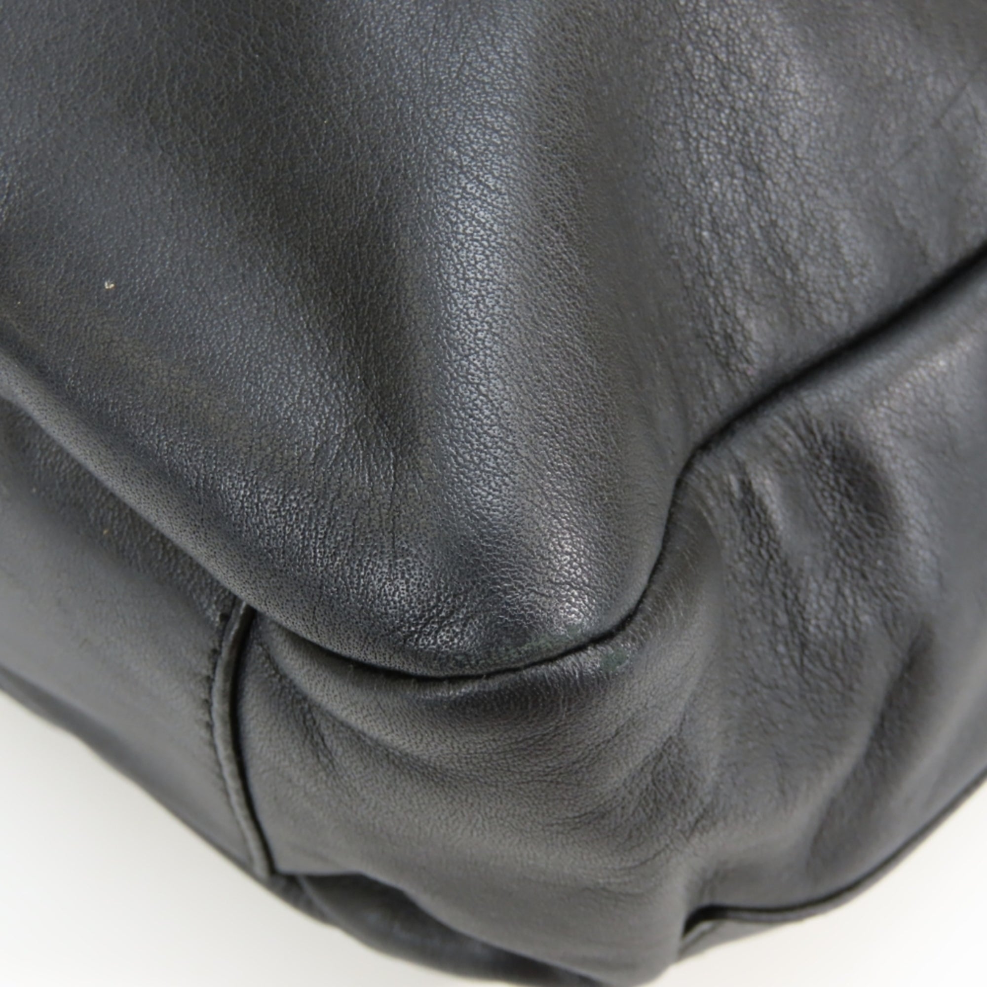 Coach Black Leather Tote Bag (Pre-Owned)