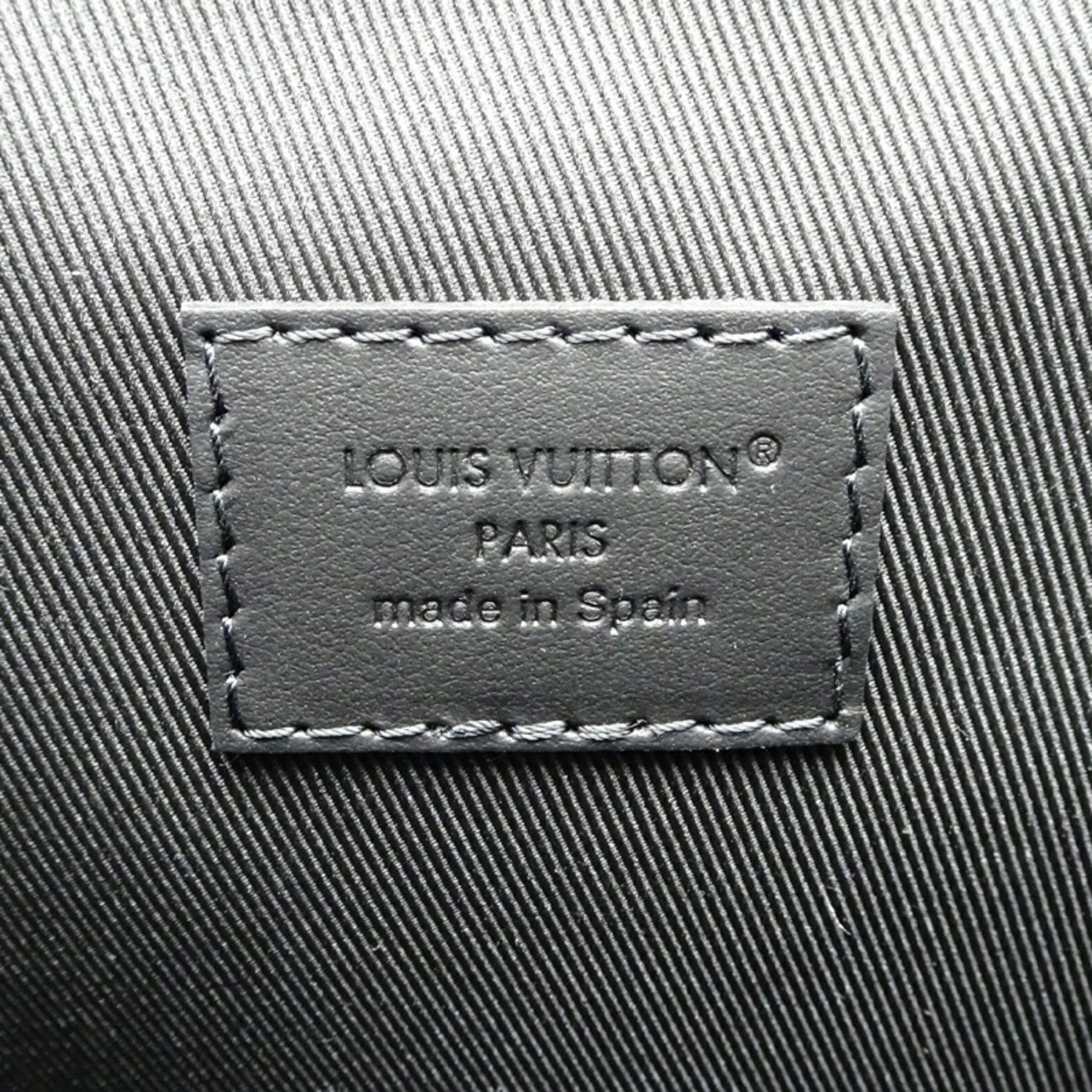 Louis Vuitton Black Leather Backpack (Pre-Owned)