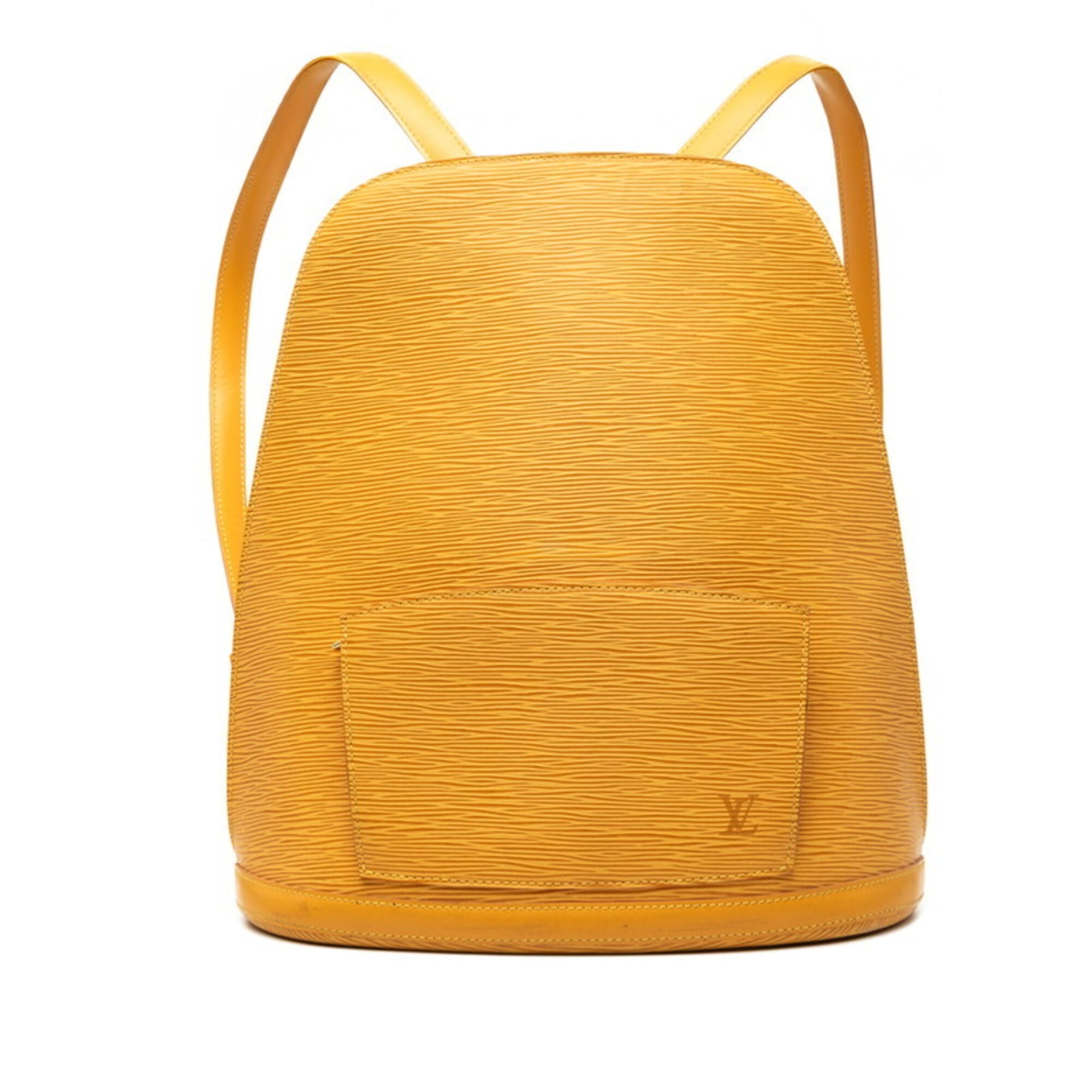 Louis Vuitton Yellow Leather Backpack (Pre-Owned)