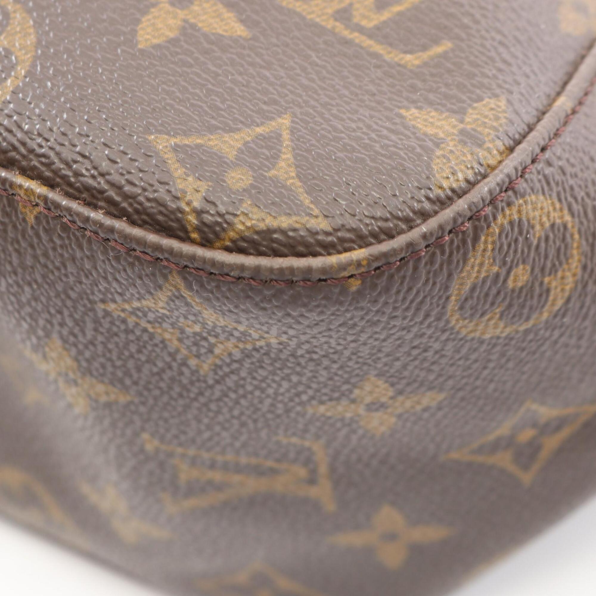 Louis Vuitton Brown Monogram Leather Coated Canvas Handbag Shoulder Bag (Pre-Owned)