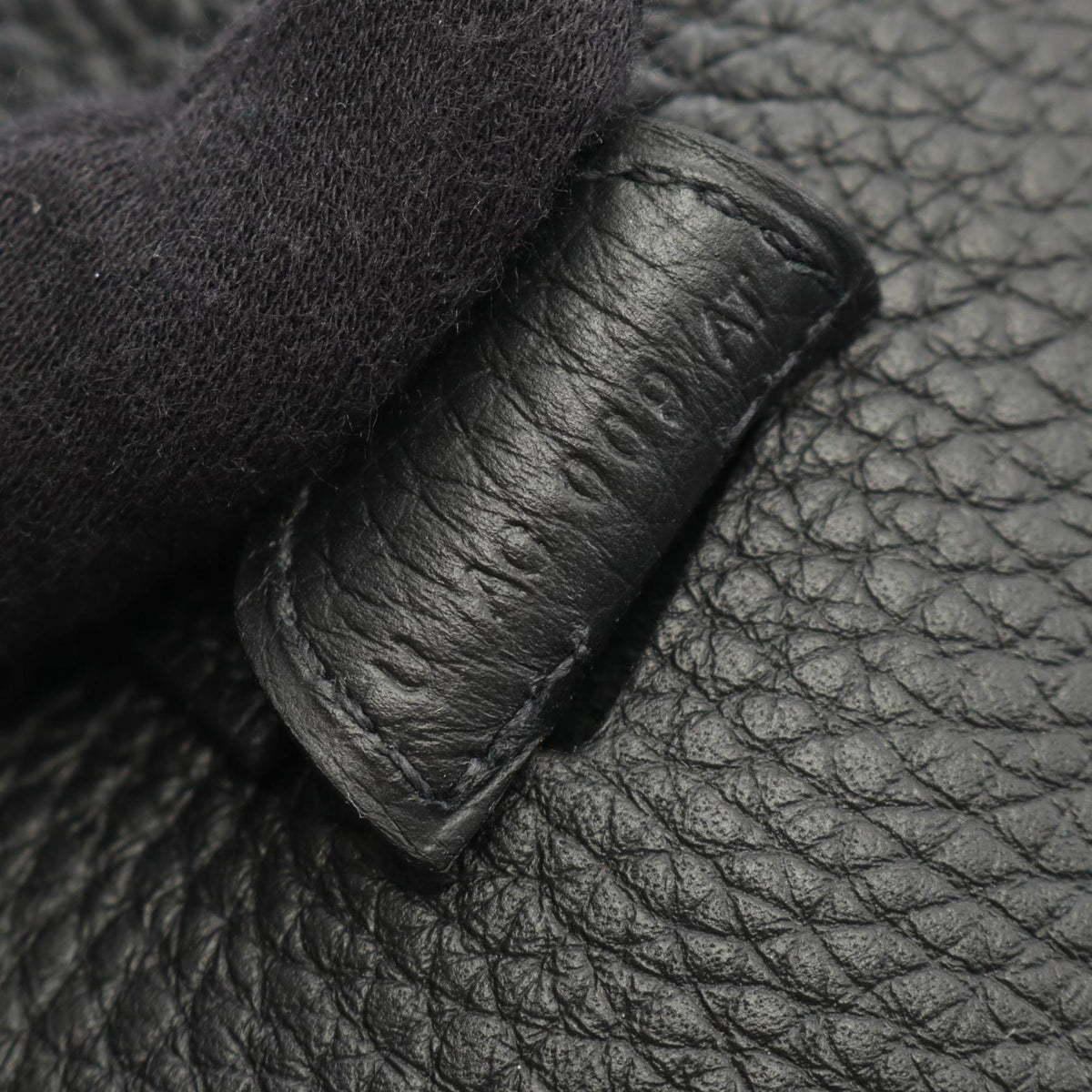 Hermes Black Taurillon Clemence Leather Leather Shoulder Bag (Pre-Owned)