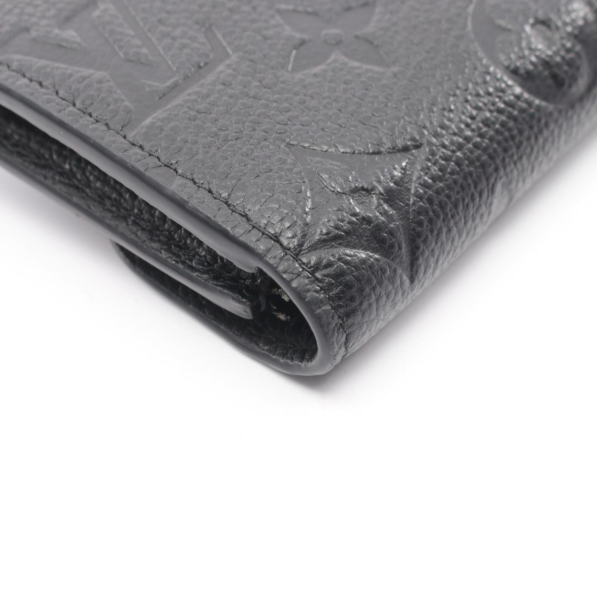 Louis Vuitton Black Leather Coin Purse/Coin Case (Pre-Owned)