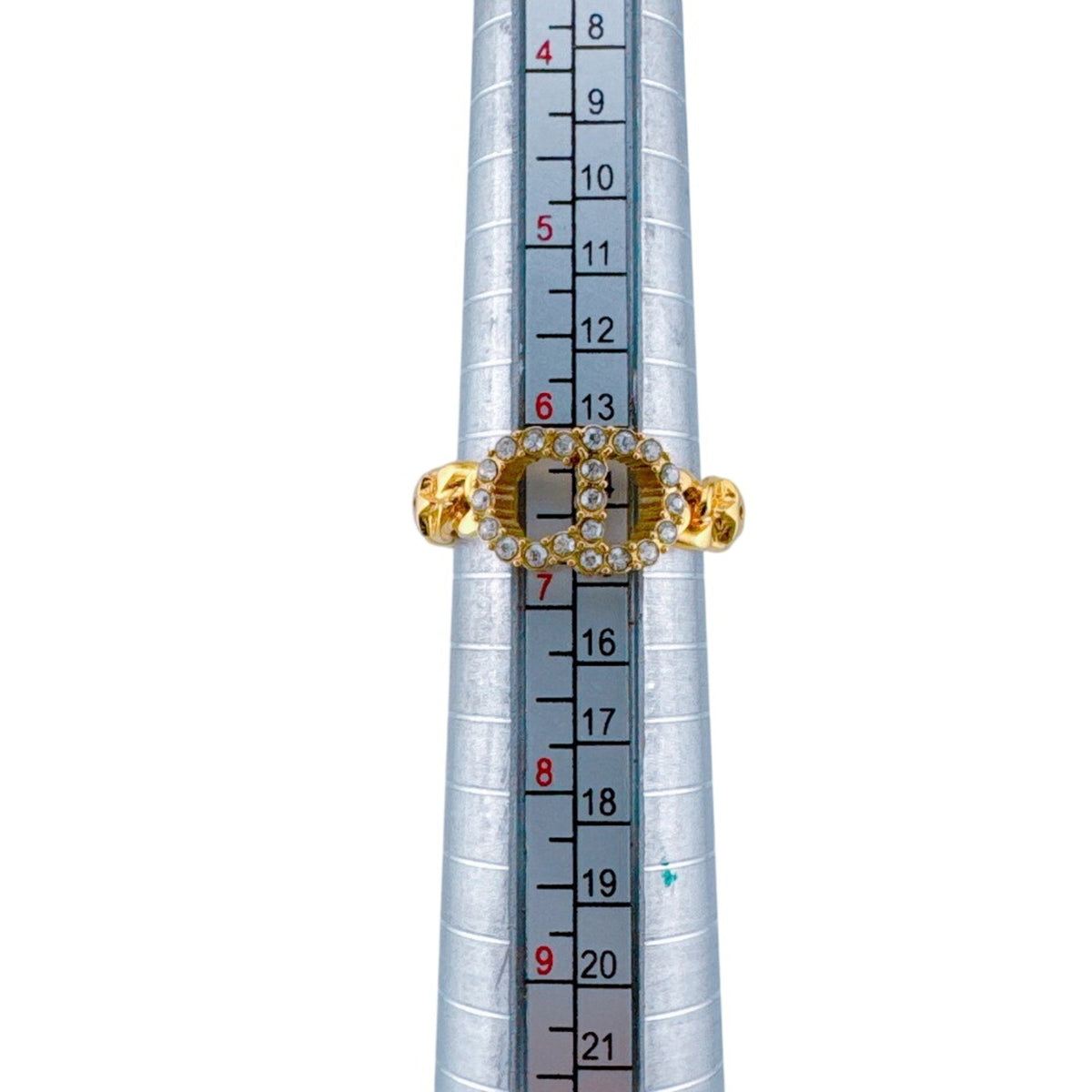 Christian Dior Gold Rhinestone (Pre-Owned)