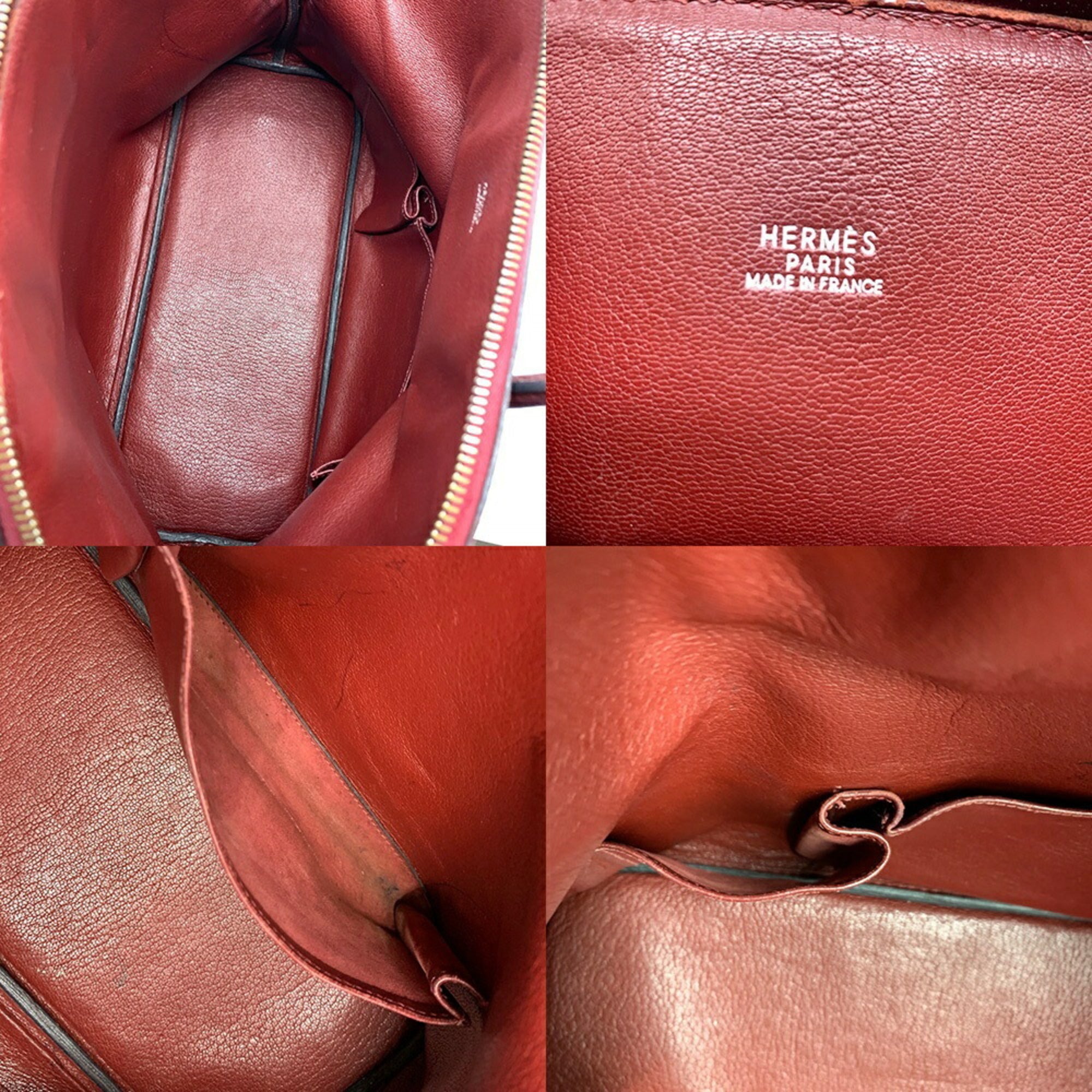 Hermes Bolide Bordeaux Togo Leather Handbag (Pre-Owned)