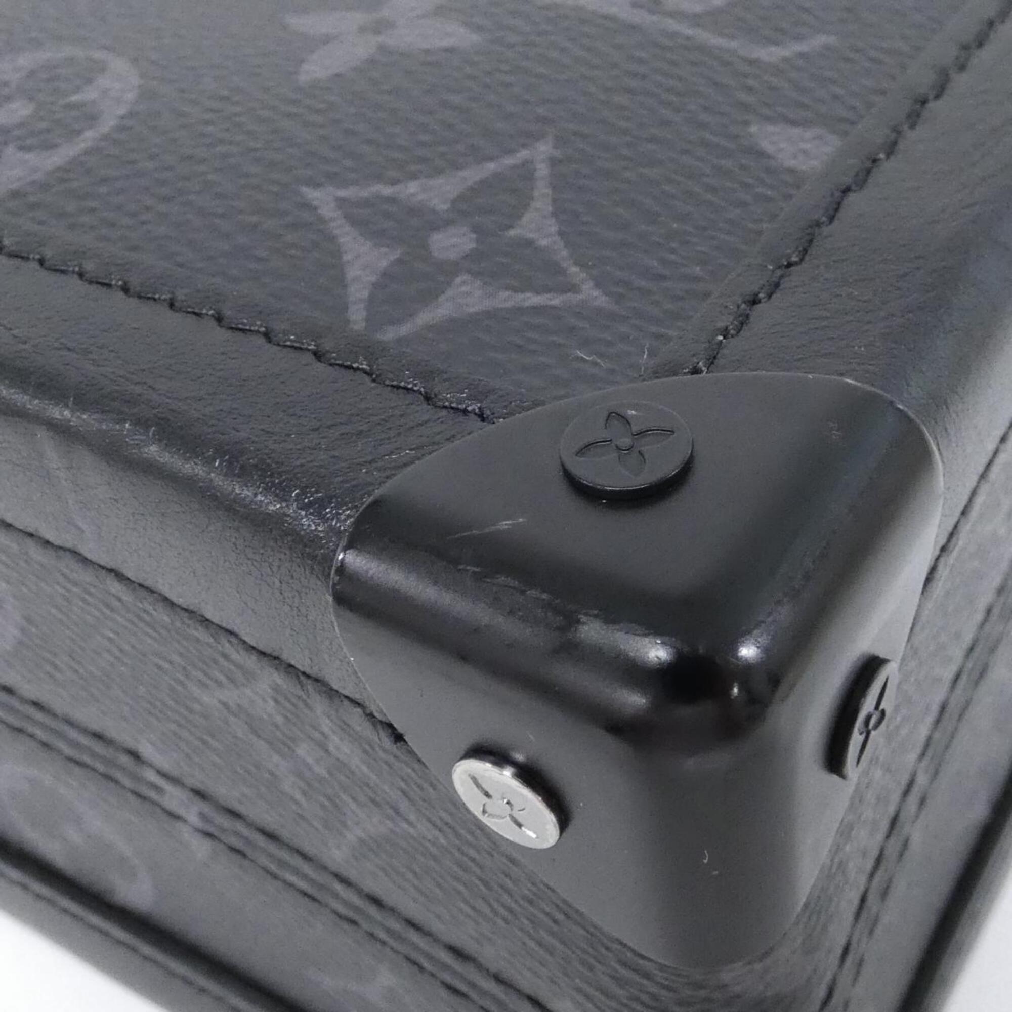 Louis Vuitton Black Monogram Eclipse Monogram Eclipse Briefcase Handbag (Pre-Owned)