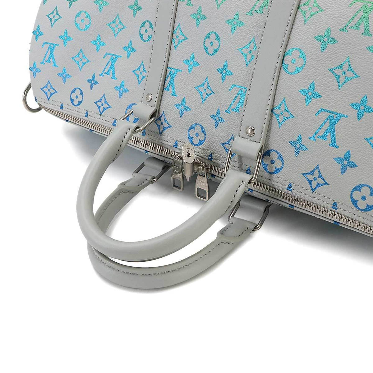 Louis Vuitton Gray Multi-Color Boston Bag Handbag (Pre-Owned)