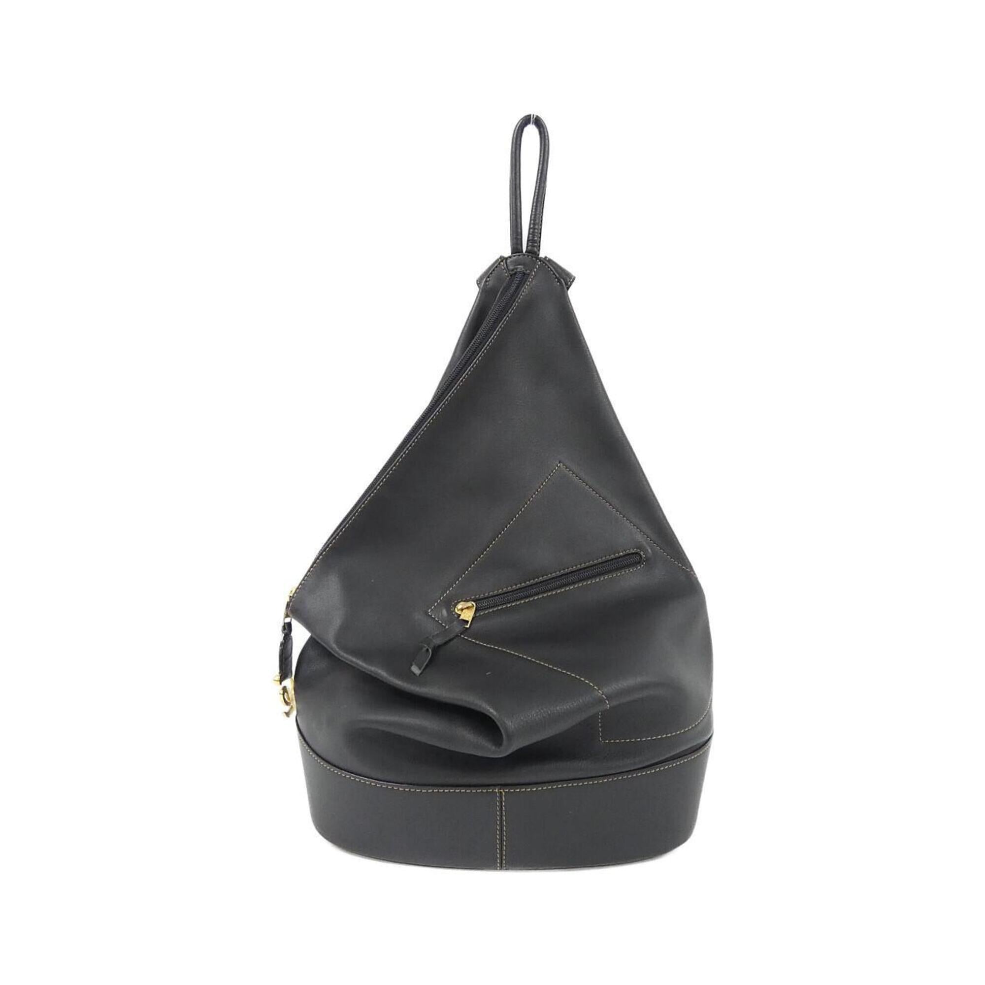 Loewe Black Leather Backpack (Pre-Owned)