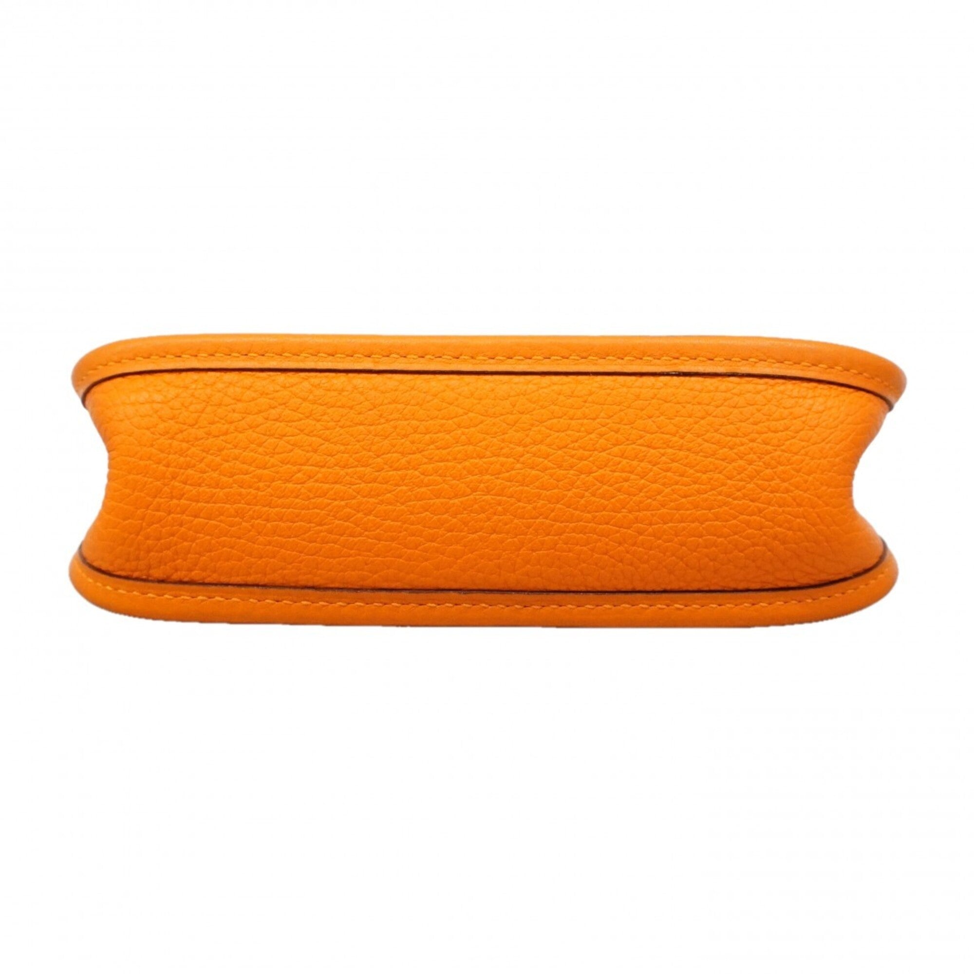 Hermes Orange Taurillon Clemence Leather Shoulder Bag (Pre-Owned)