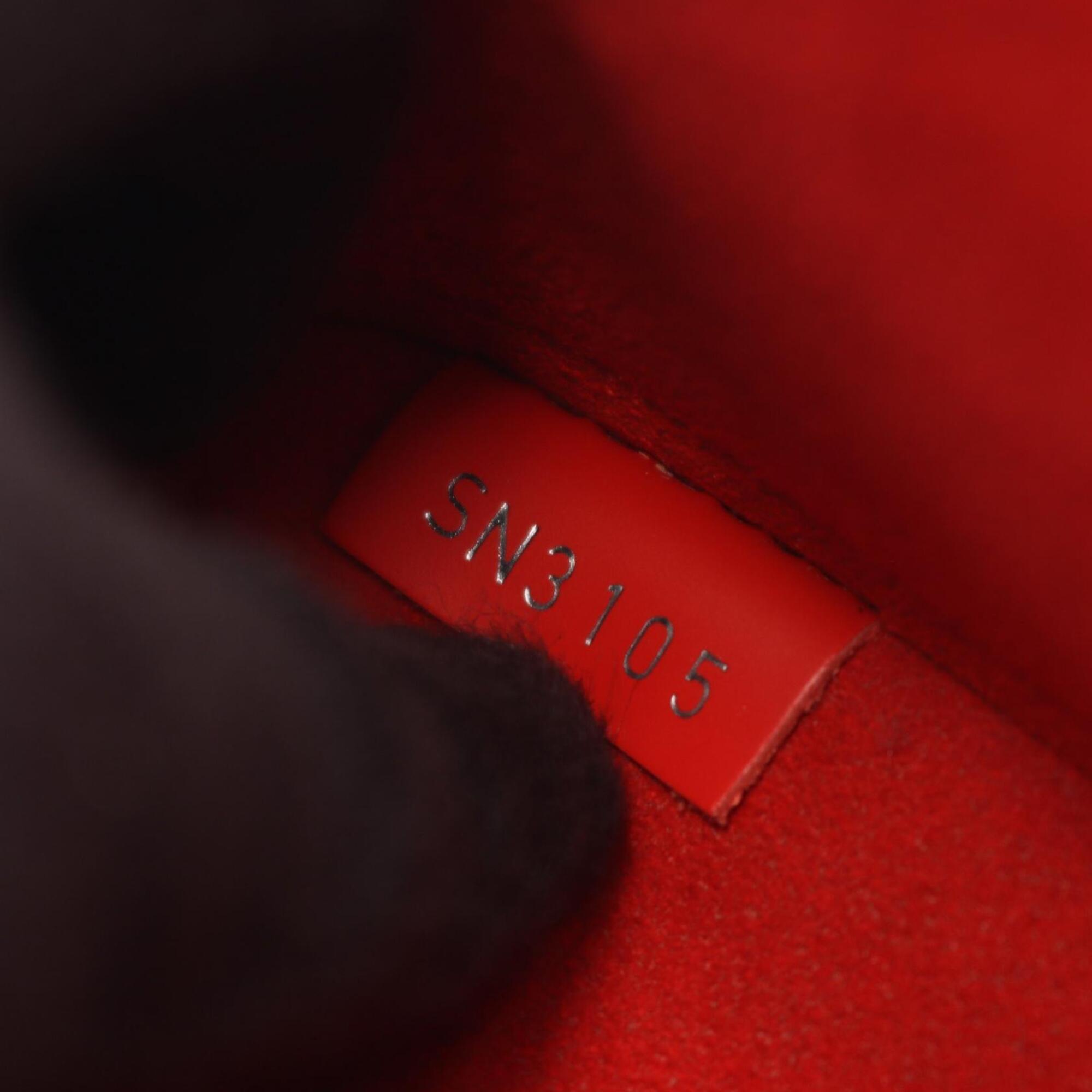 Louis Vuitton Coquelicots Red Color Leather Handbag Shoulder Bag (Pre-Owned)