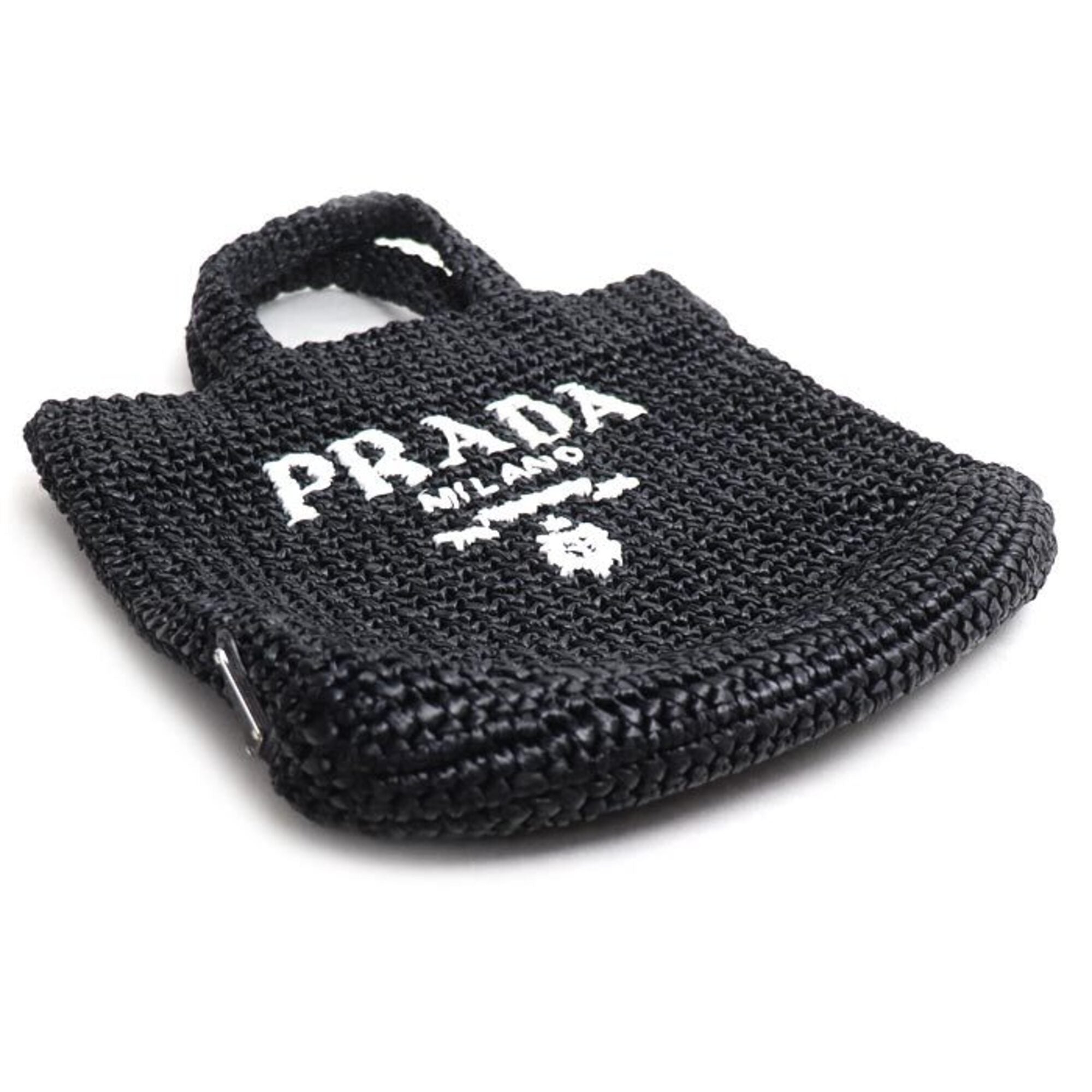 Prada Black Raffia Tote Bag (Pre-Owned)
