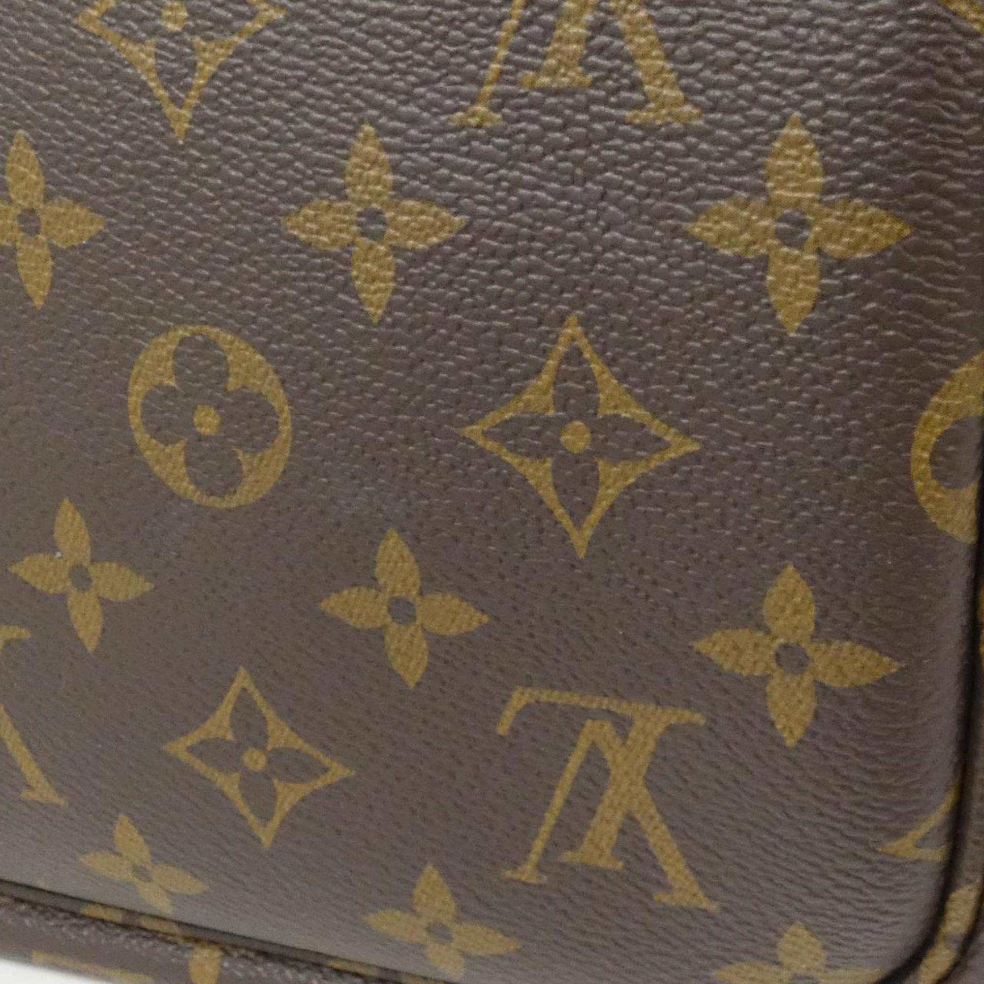Louis Vuitton Brown Coated Canvas Leather Handbag (Pre-Owned)