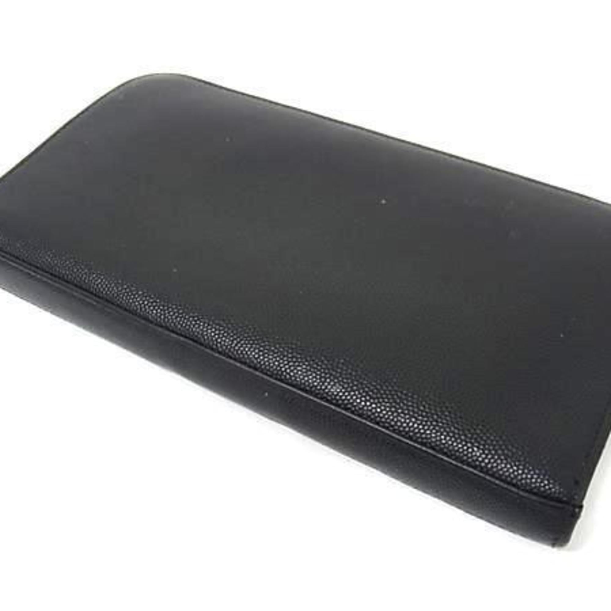 Saint Laurent Black Leather Coin Purse/Coin Case (Pre-Owned)