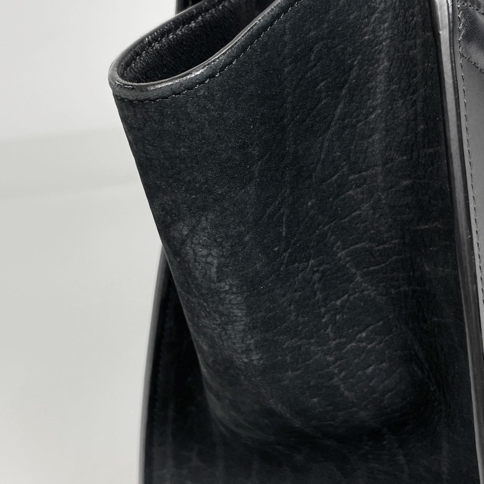 Celine Black White Leather Handbag (Pre-Owned)