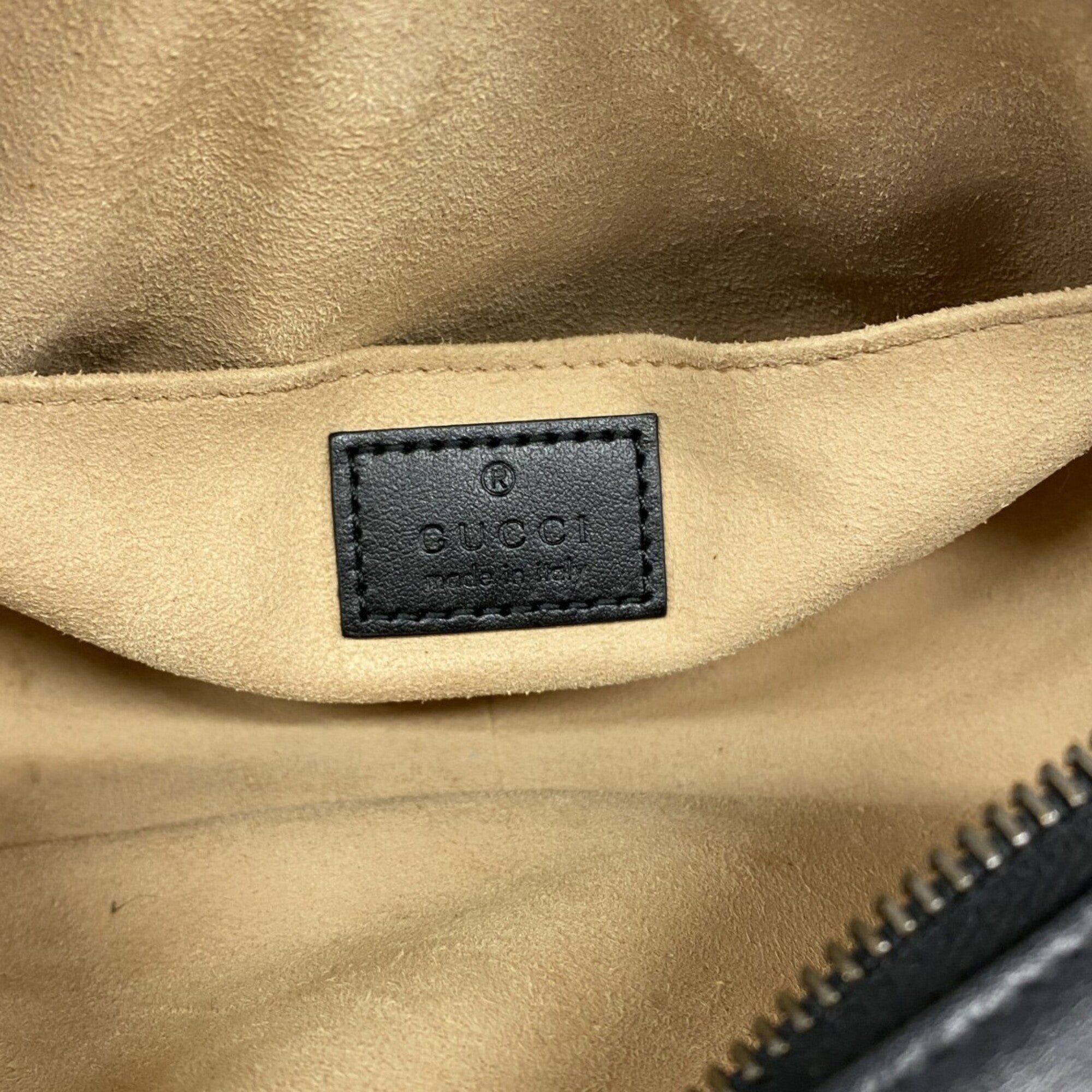 Gucci Black Leather Shoulder Bag (Pre-Owned)