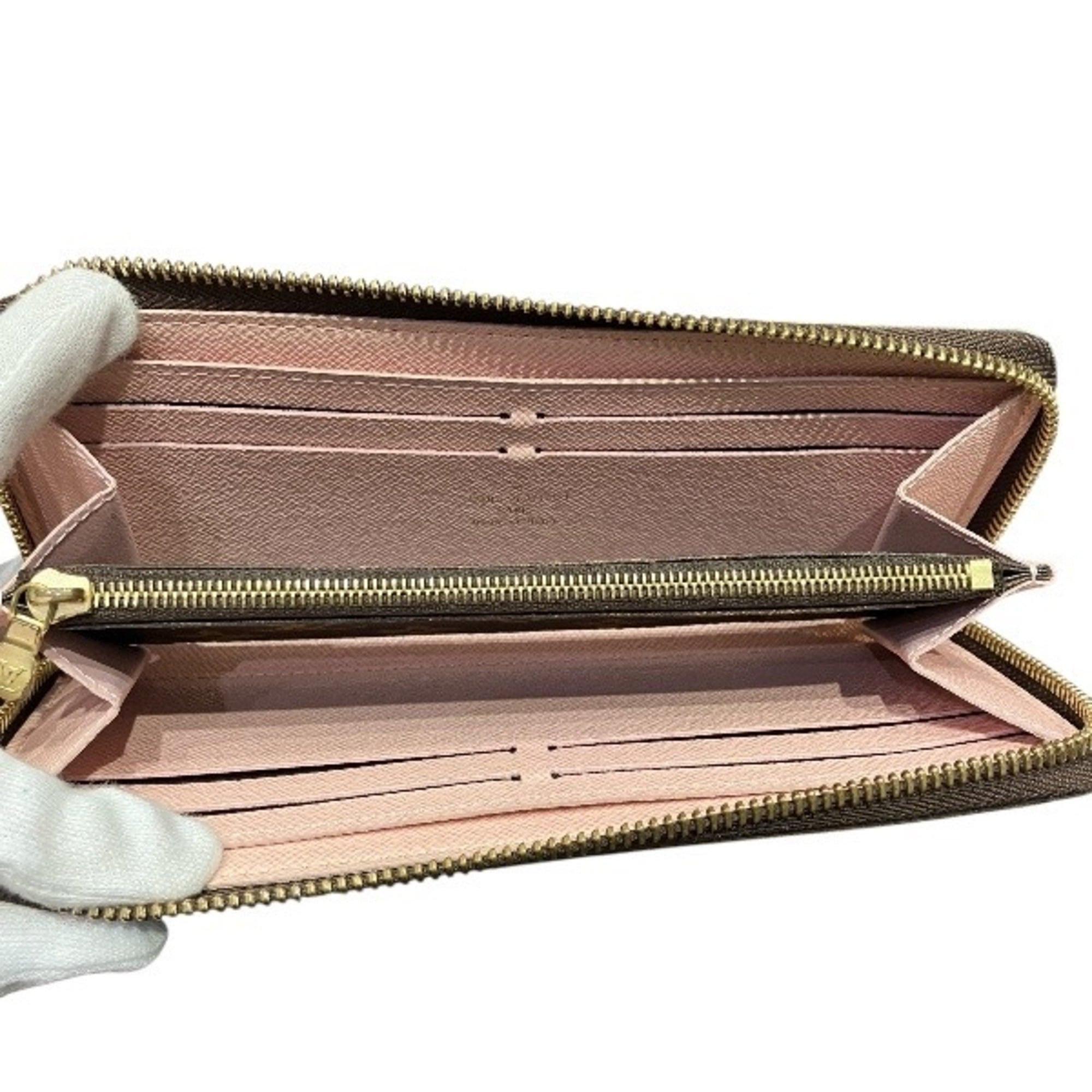Louis Vuitton Monogram Pink Monogram Long Wallet (Bi-Fold) (Pre-Owned)