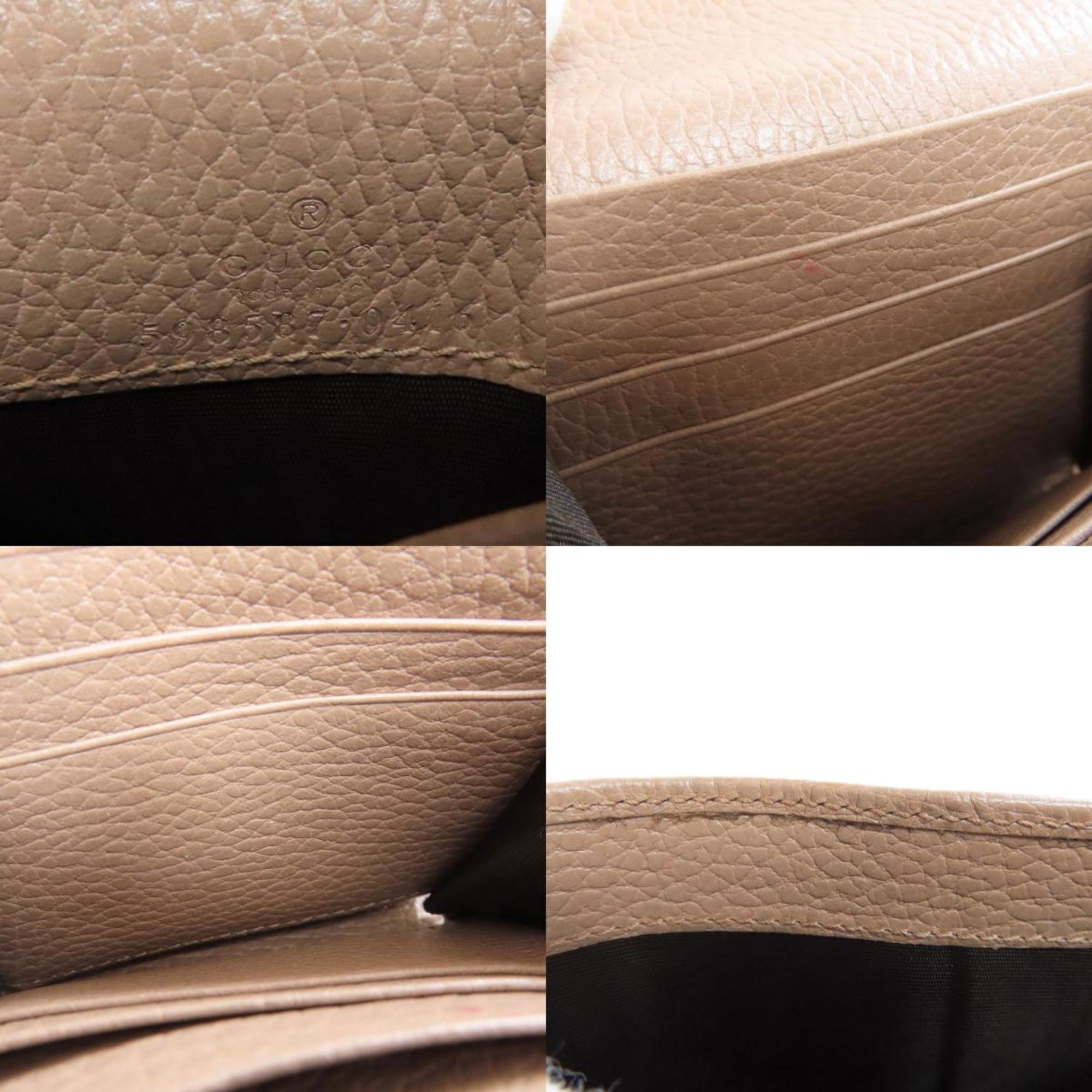 Gucci Beige Leather Wallet (Bi-Fold) (Pre-Owned)