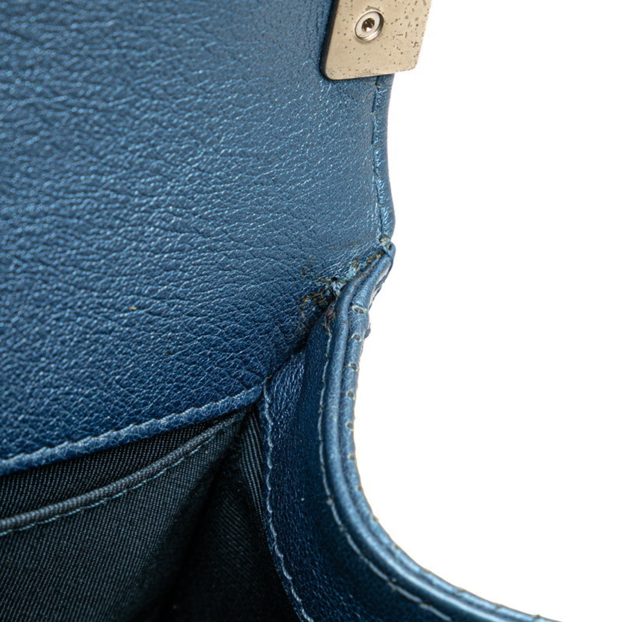 Chanel Matelasse Blue Shoulder Bag (Pre-Owned)