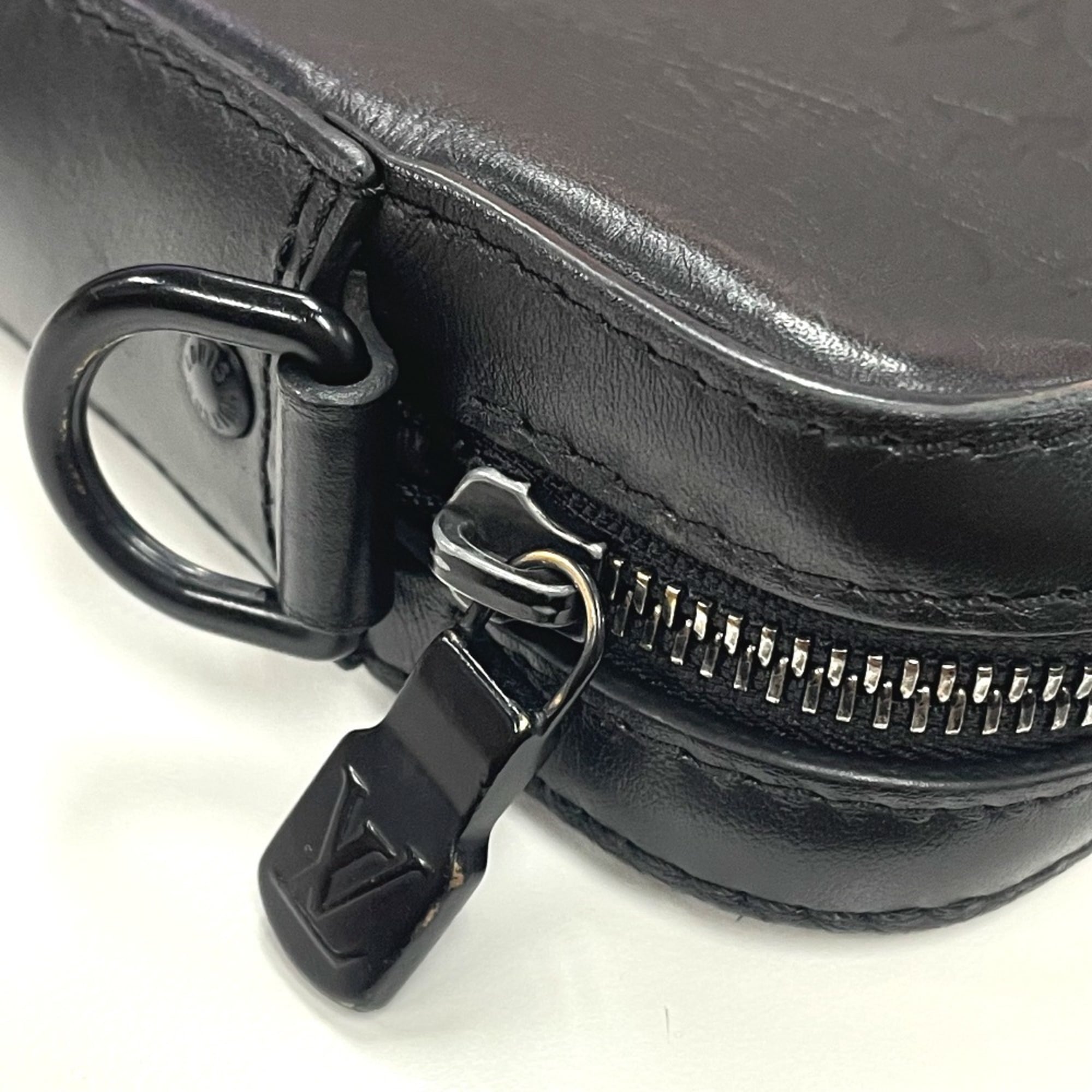 Louis Vuitton Black Monogram Shadow Shoulder Bag Sling Bag (Pre-Owned)