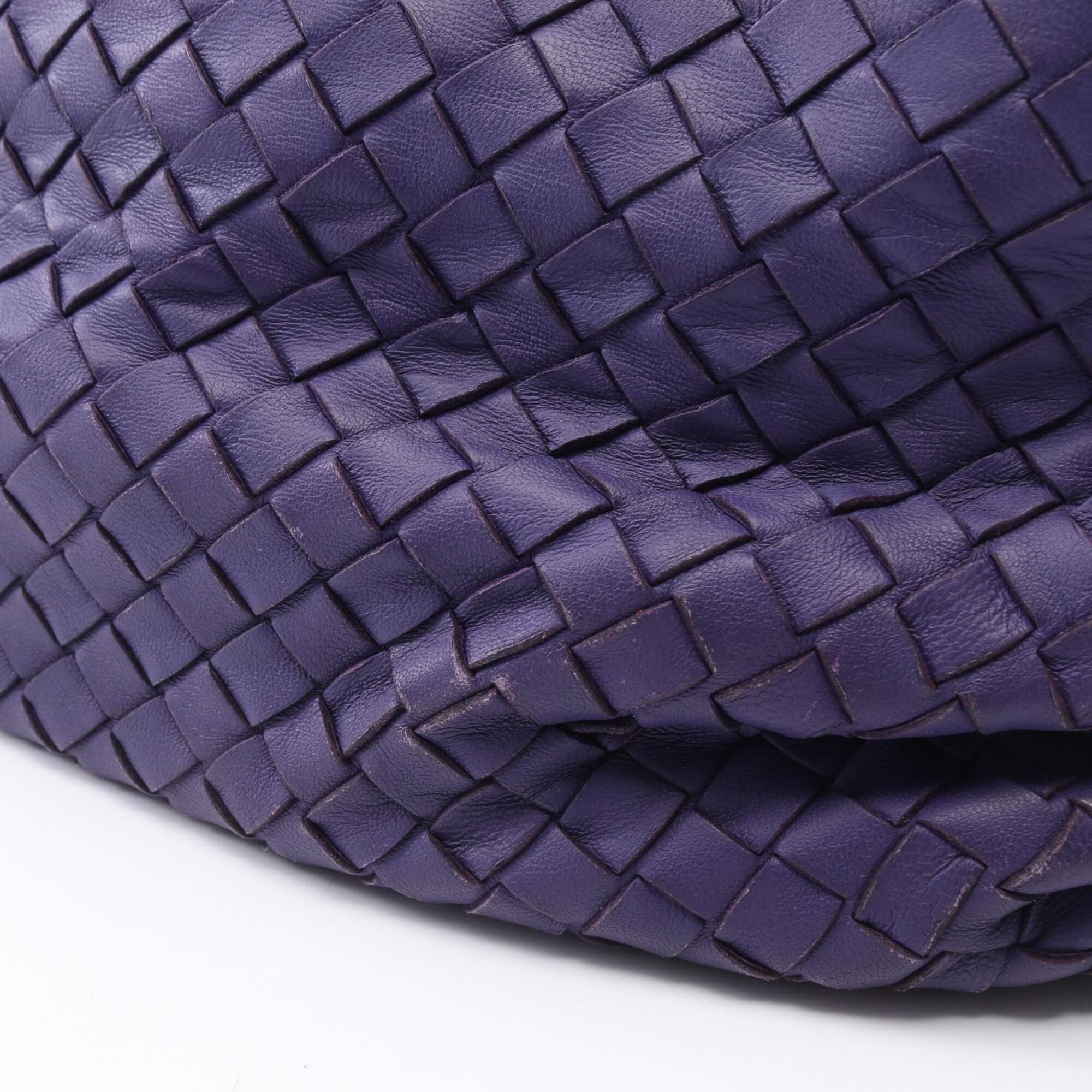Bottega Veneta Purple Intrecciato Shoulder Bag (Pre-Owned)